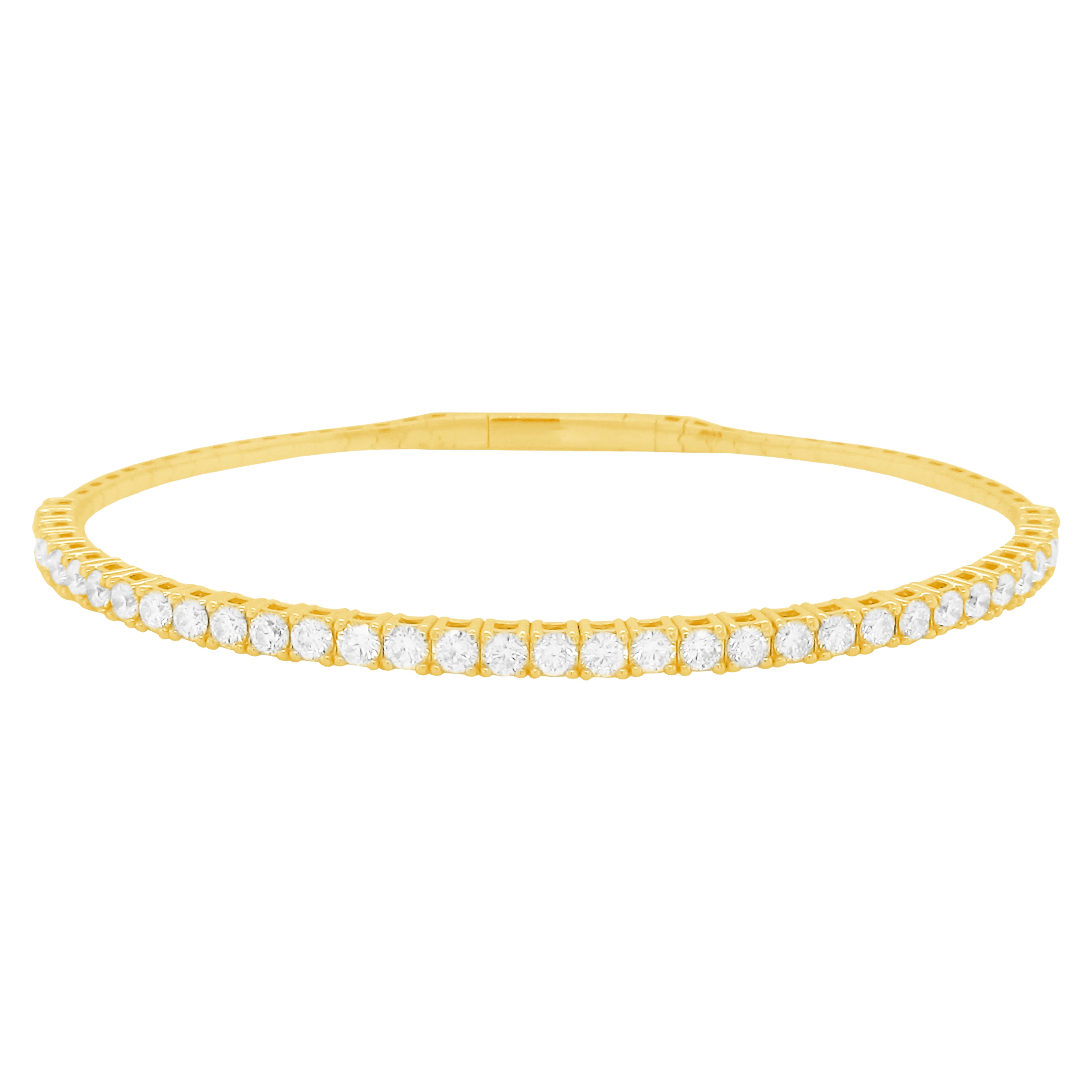 14K GOLD 1.85 CT DIAMOND JOELLE FLEXIBLE BANGLE