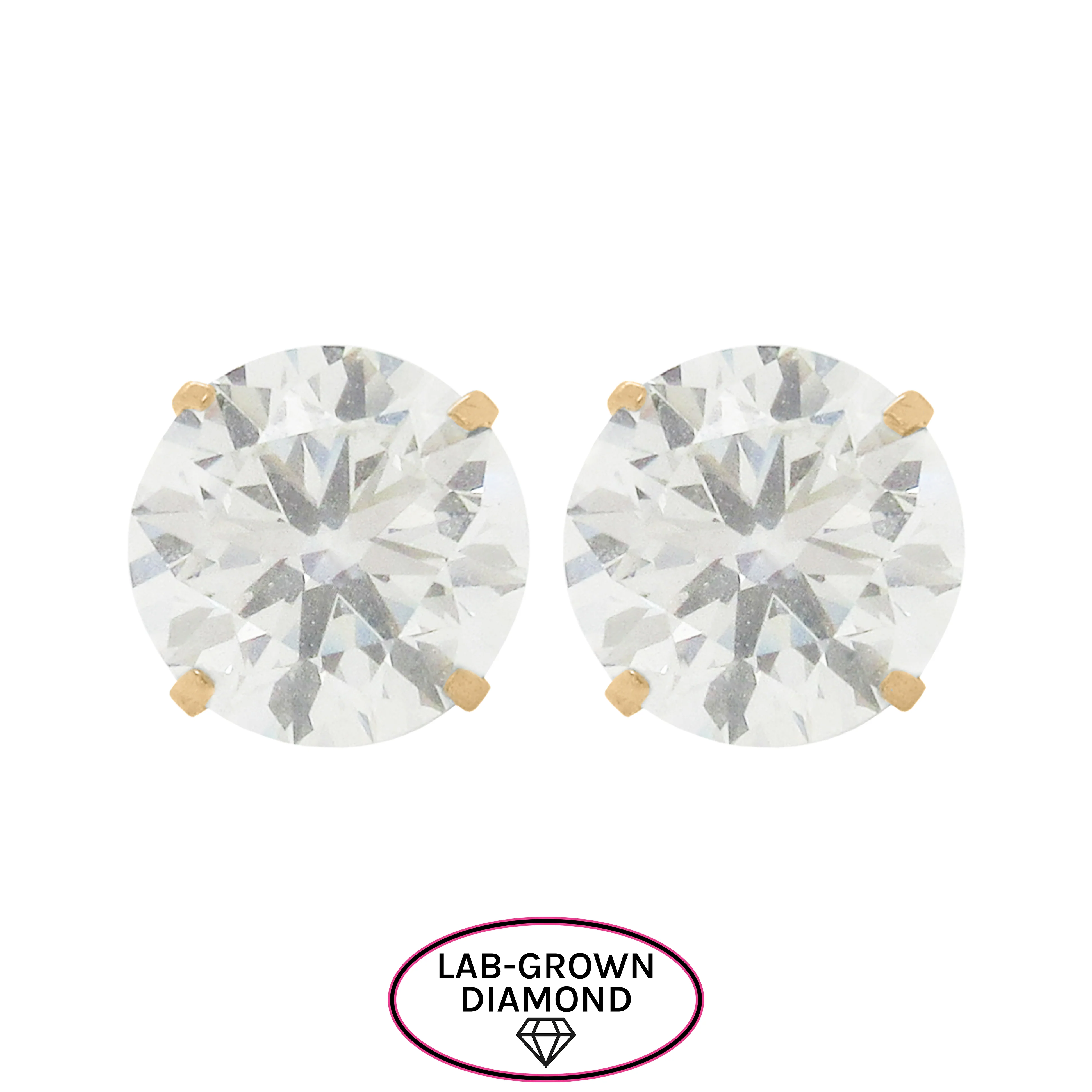 14K GOLD 2.50 CT LAB GROWN DIAMOND STUDS - Image 3