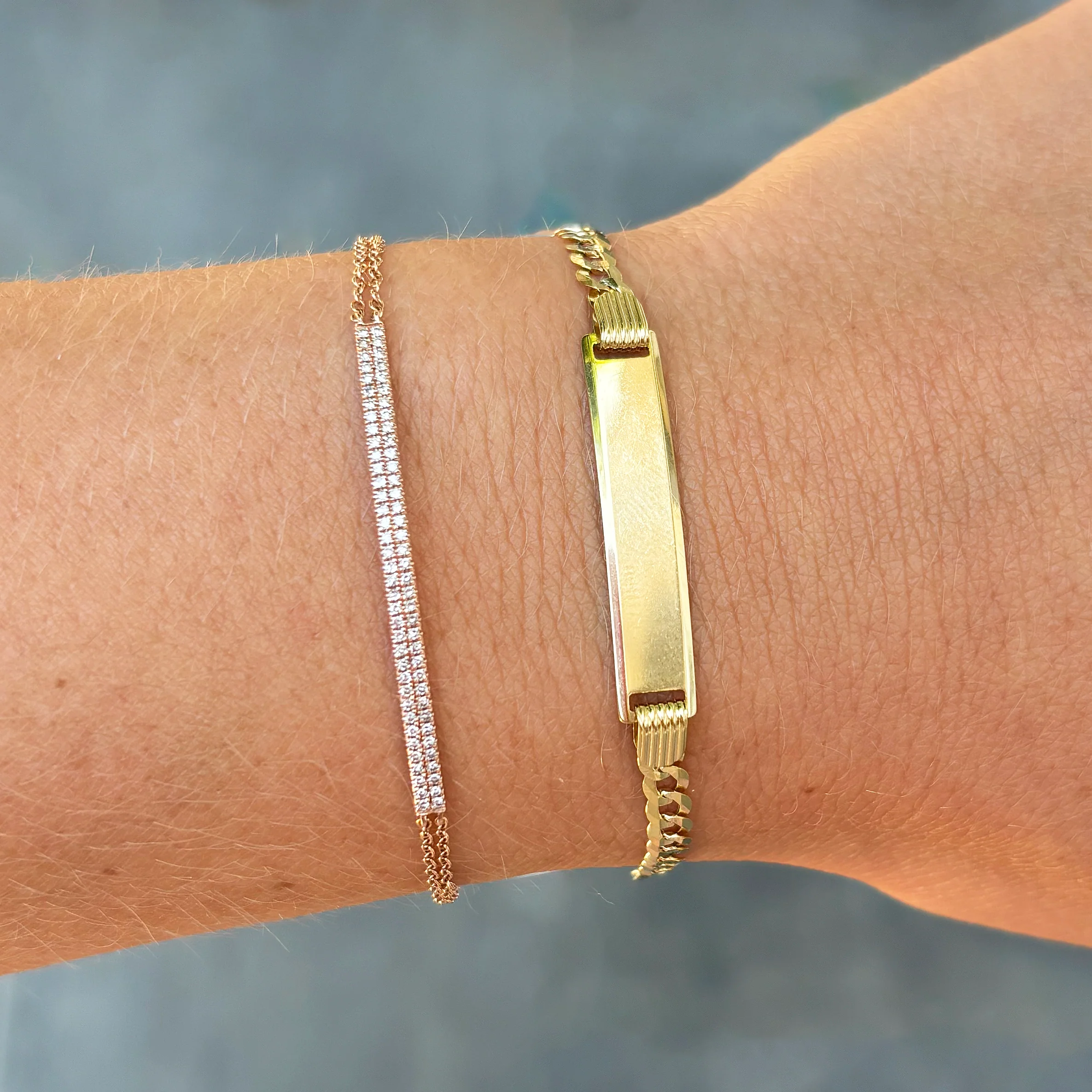 14K GOLD DARA ID BRACELET - Image 2