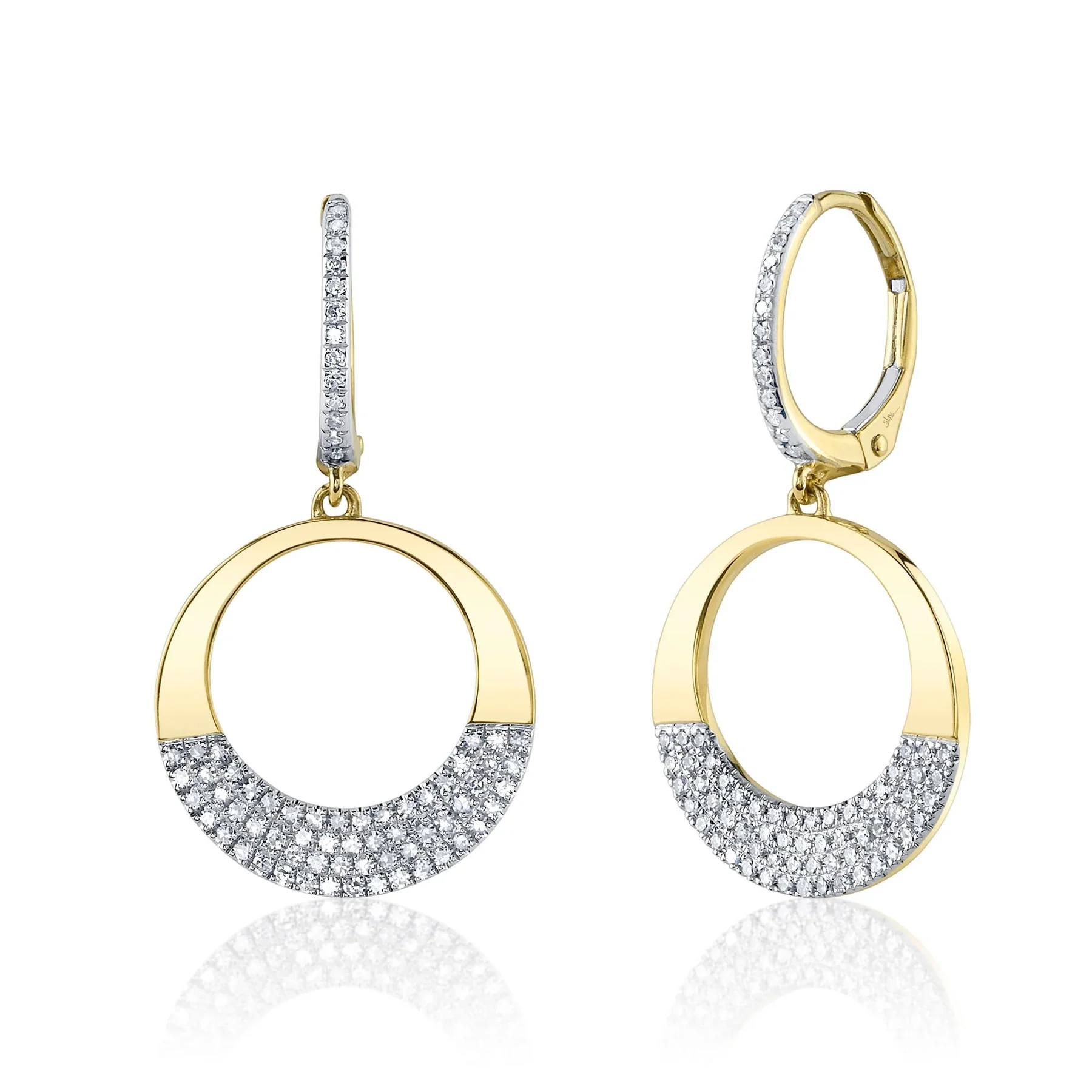 14K GOLD DIAMOND MELODY EARRINGS