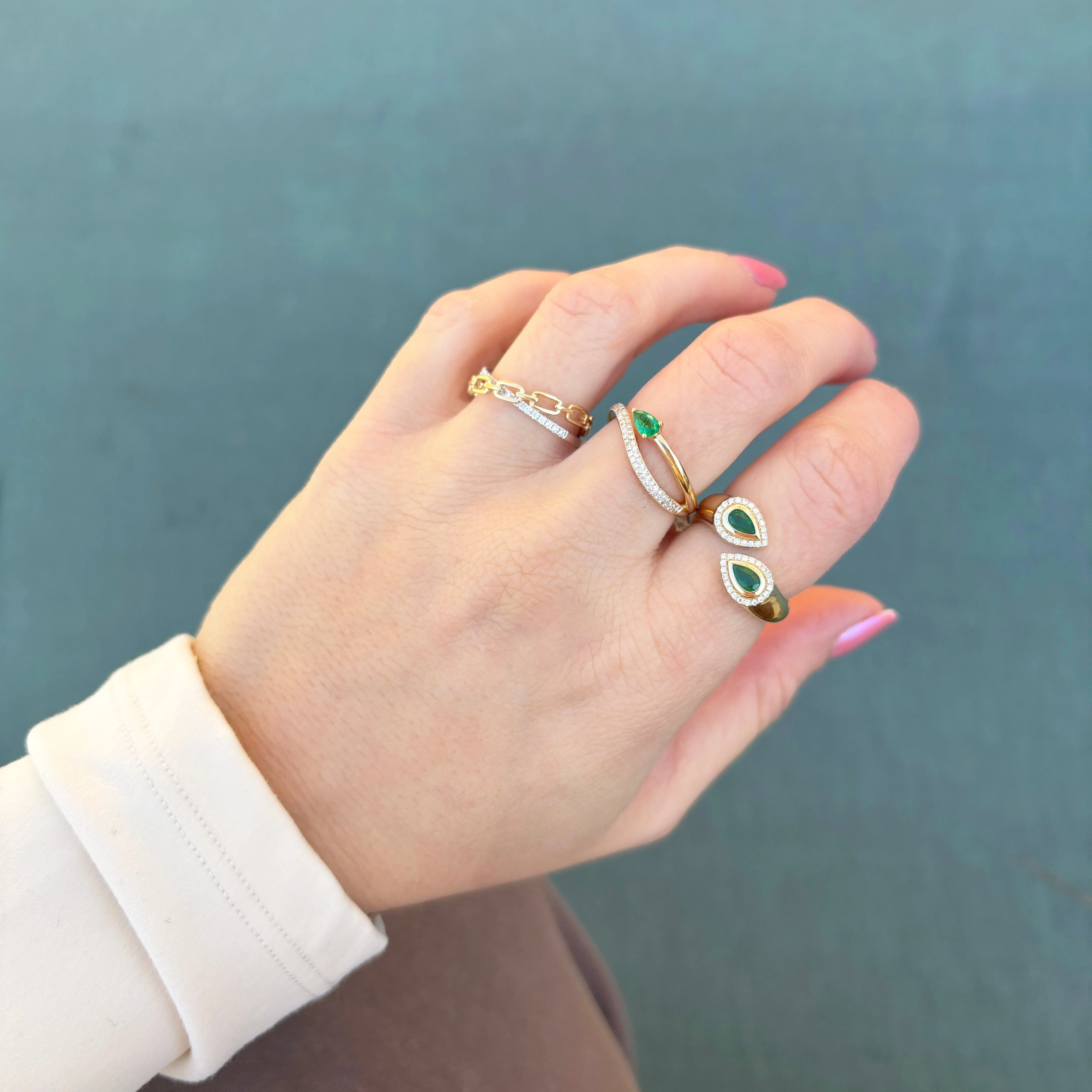 14K GOLD DIAMOND ABBY RING - Image 2