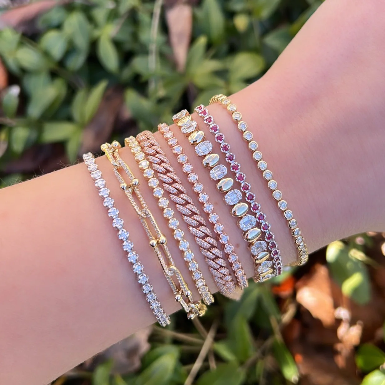 14K GOLD DIAMOND ADDISON BRACELET - Image 7