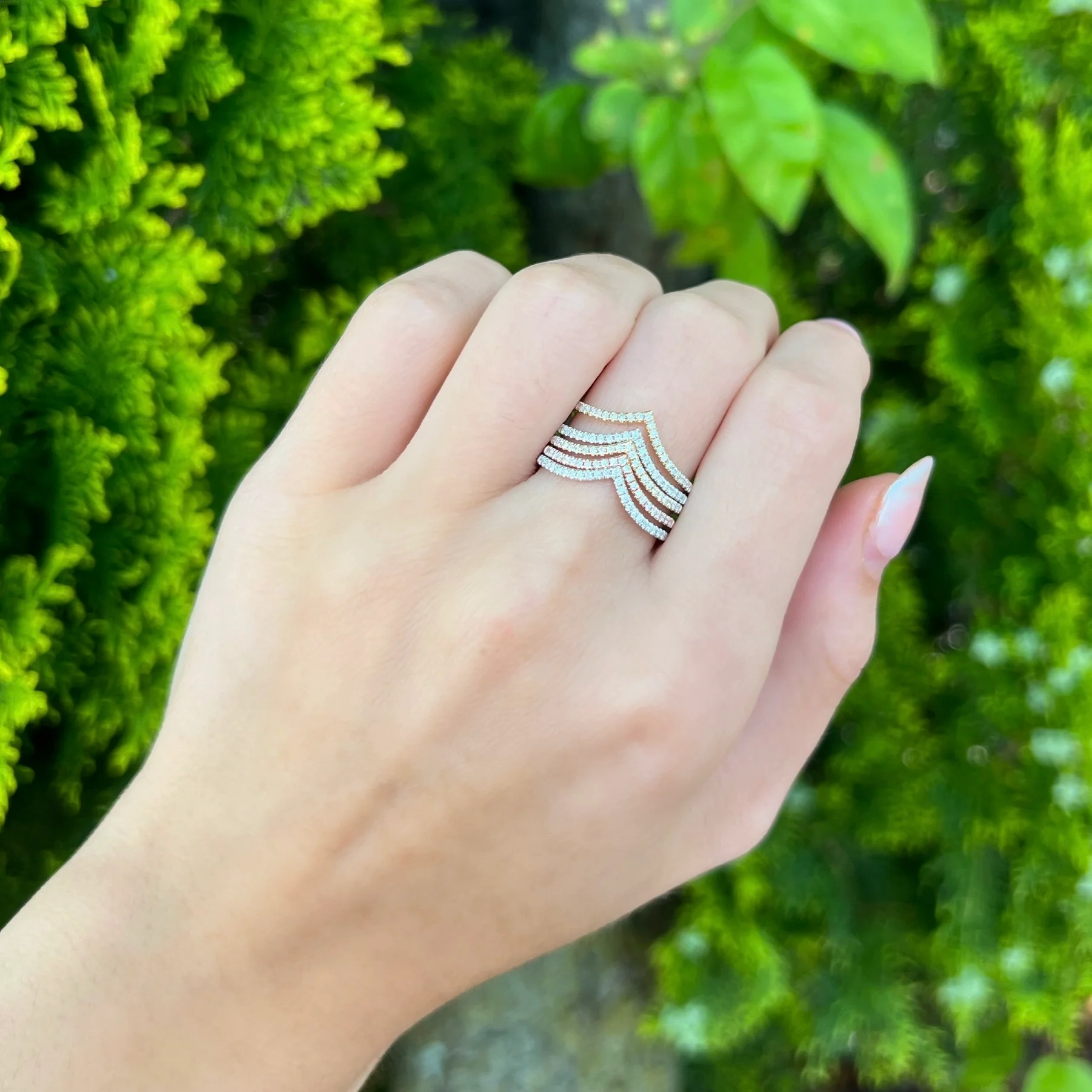 14K GOLD DIAMOND ADINA RING - Image 5