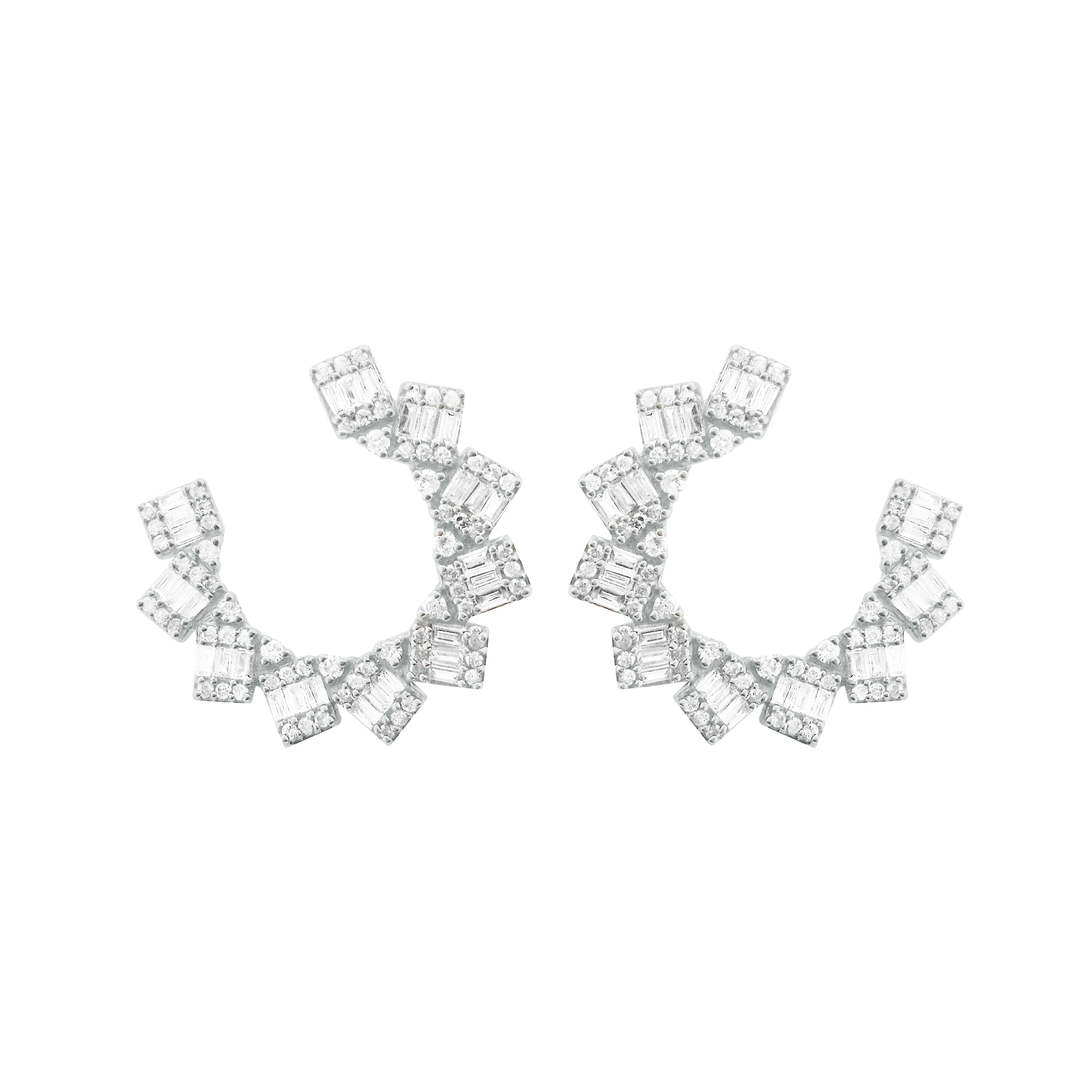 14K GOLD DIAMOND ADLEY EARRINGS
