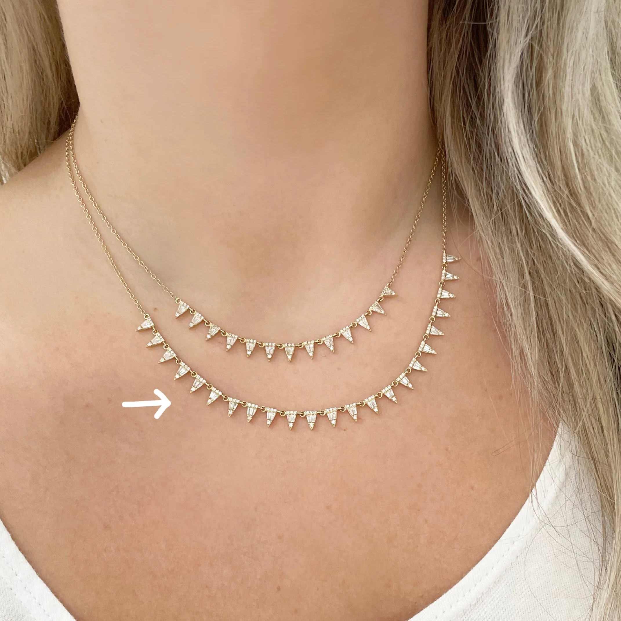 14K GOLD DIAMOND ALANNA NECKLACE - Image 2