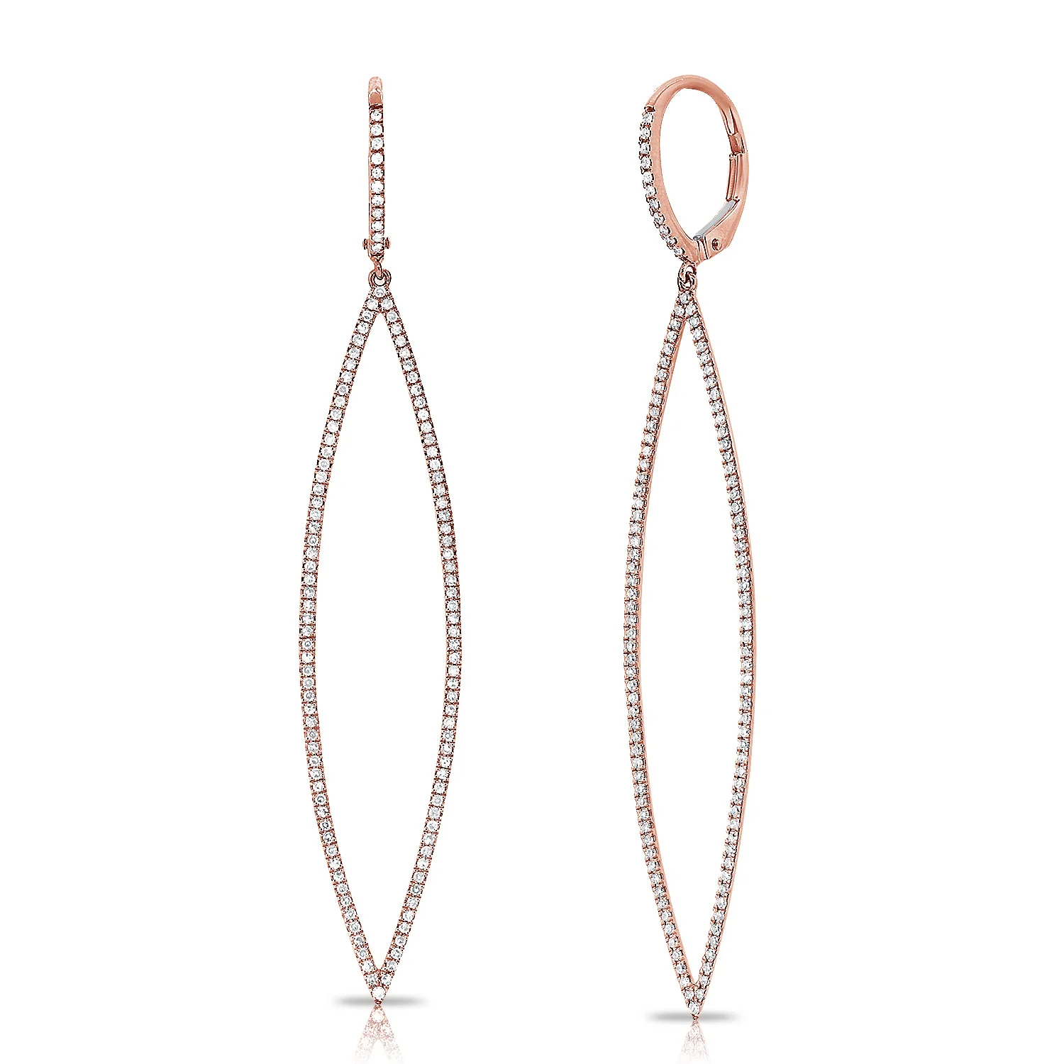 14K GOLD DIAMOND ALICE EARRINGS - Image 4