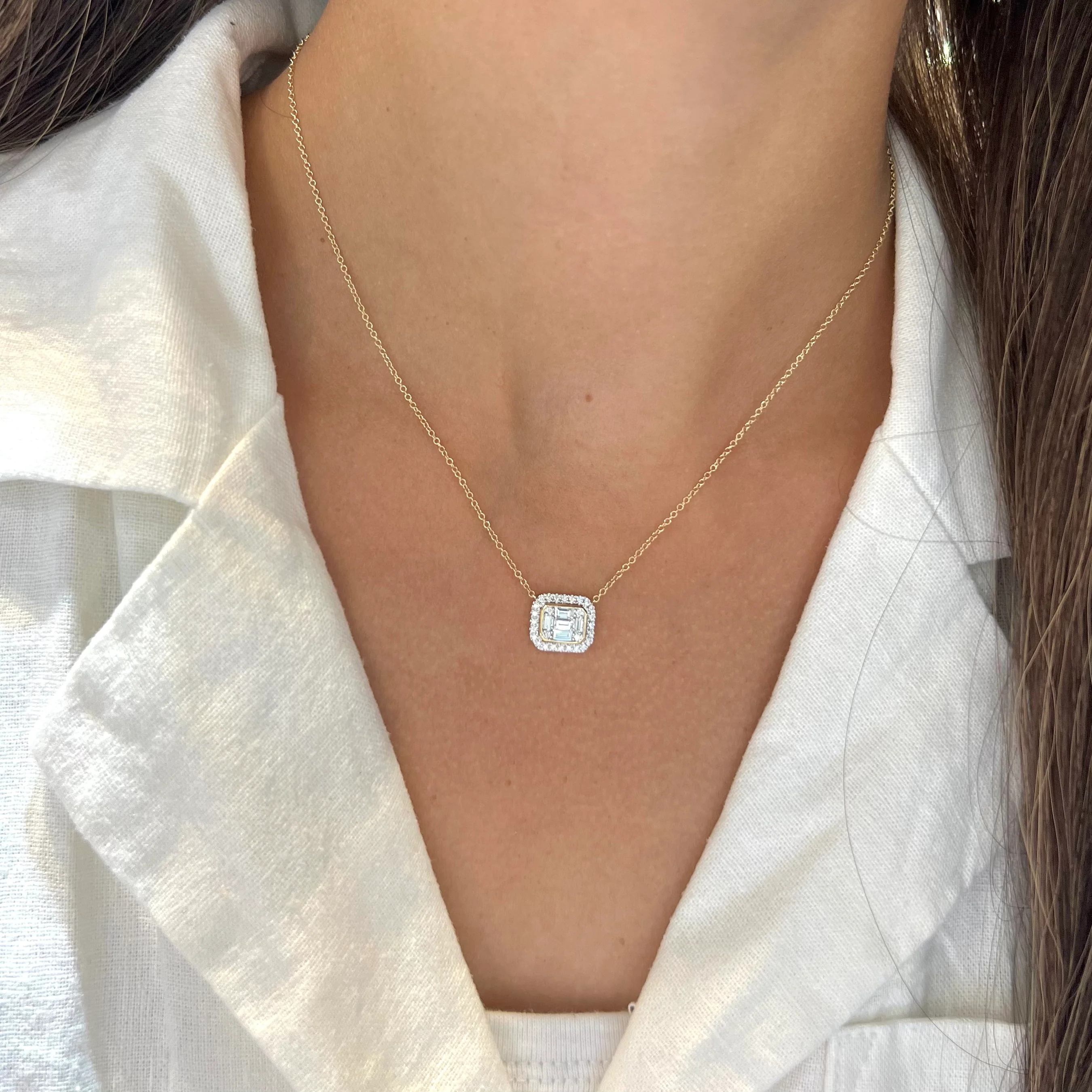 14K GOLD DIAMOND ALICE NECKLACE - Image 4