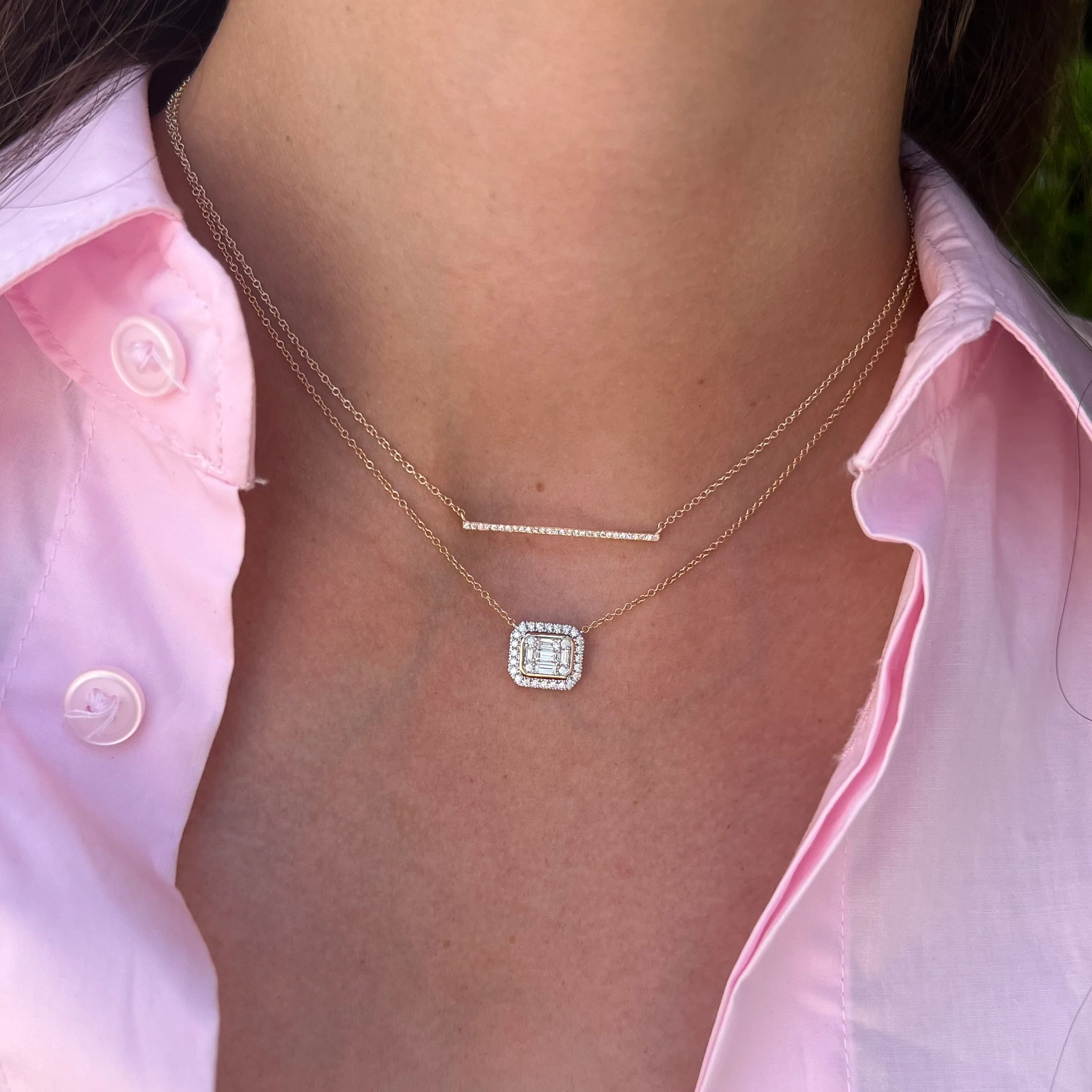 14K GOLD DIAMOND ALICE NECKLACE - Image 5