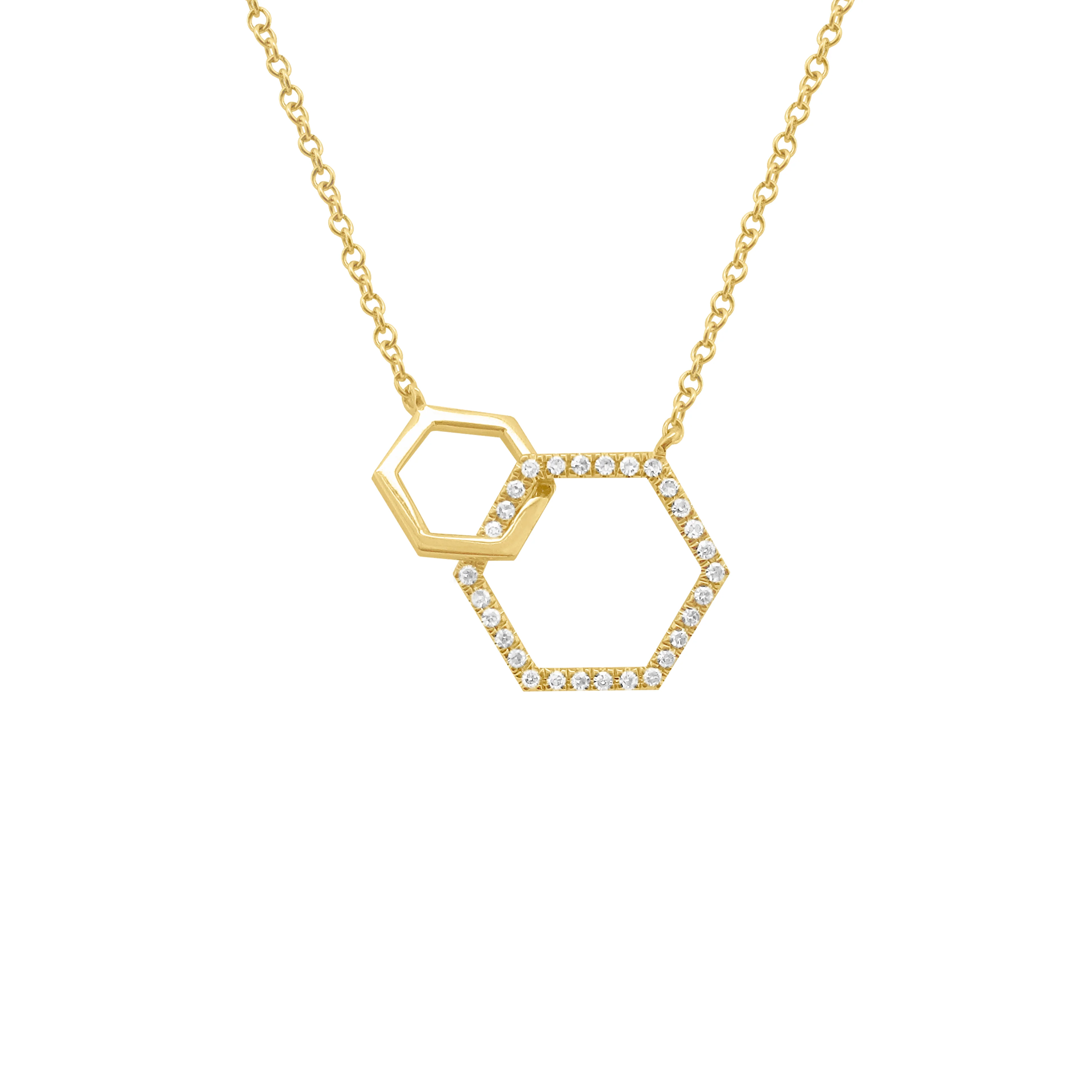 14K GOLD DIAMOND ALIZA NECKLACE - Image 3