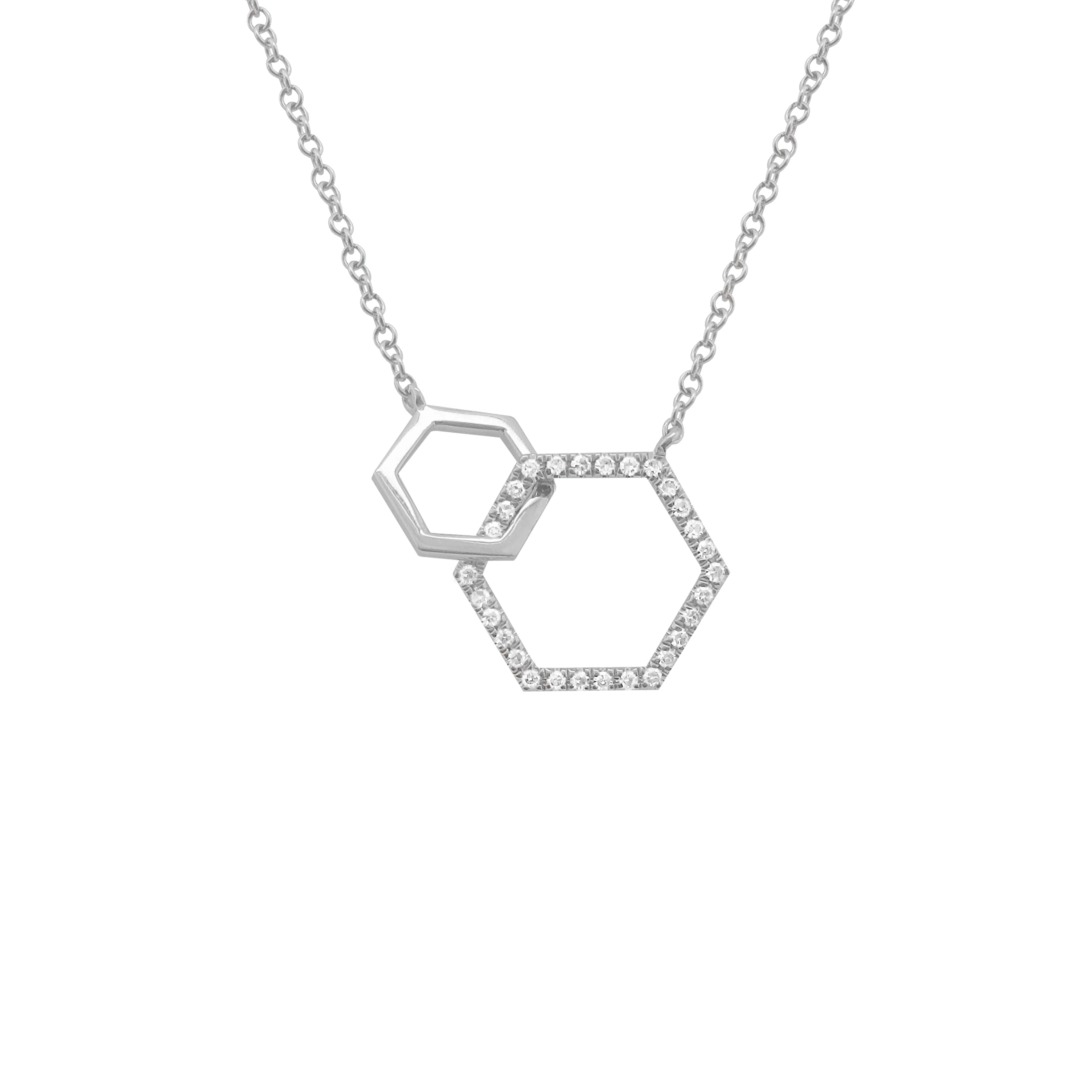 14K GOLD DIAMOND ALIZA NECKLACE - Image 4