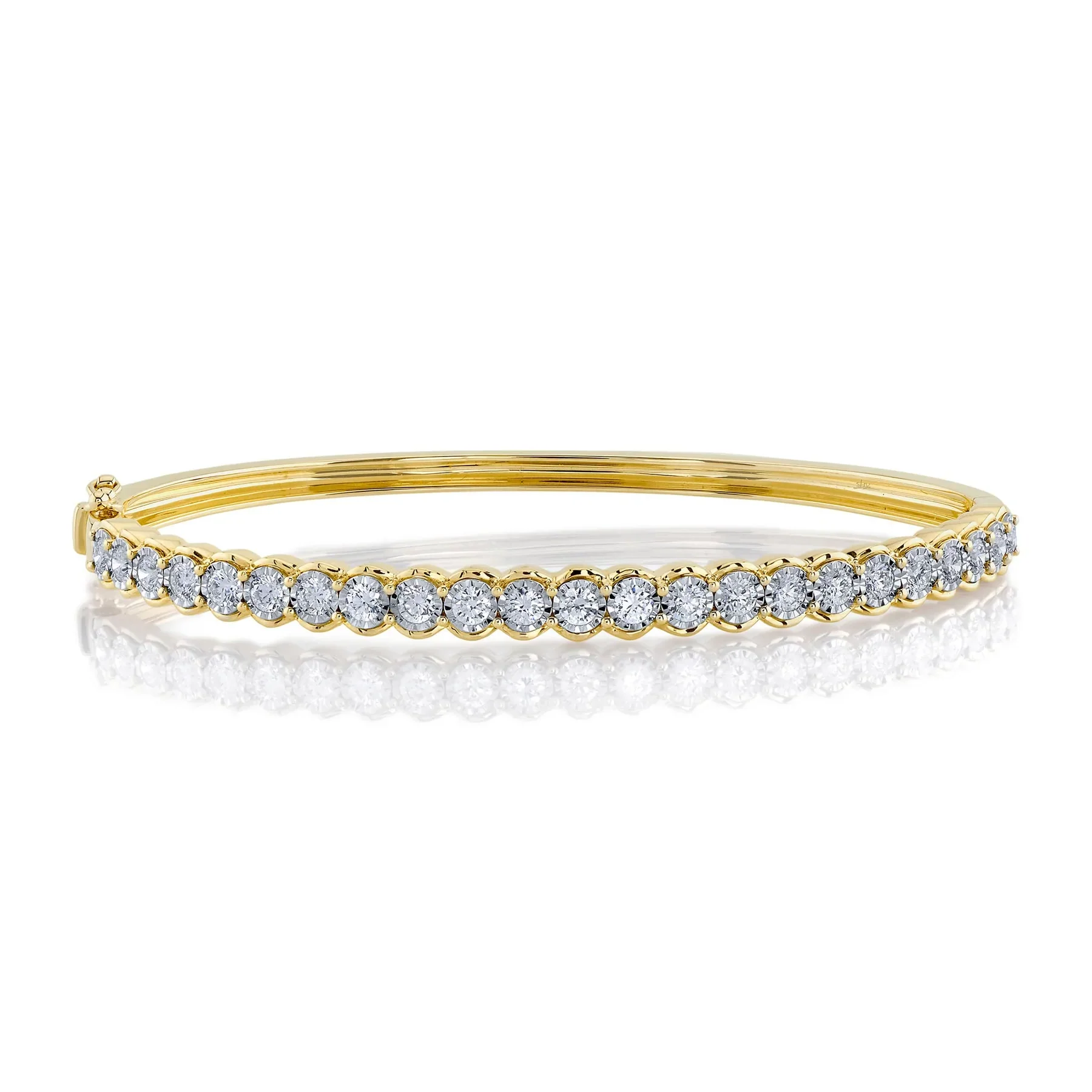 14K GOLD DIAMOND AMY BANGLE - Image 2