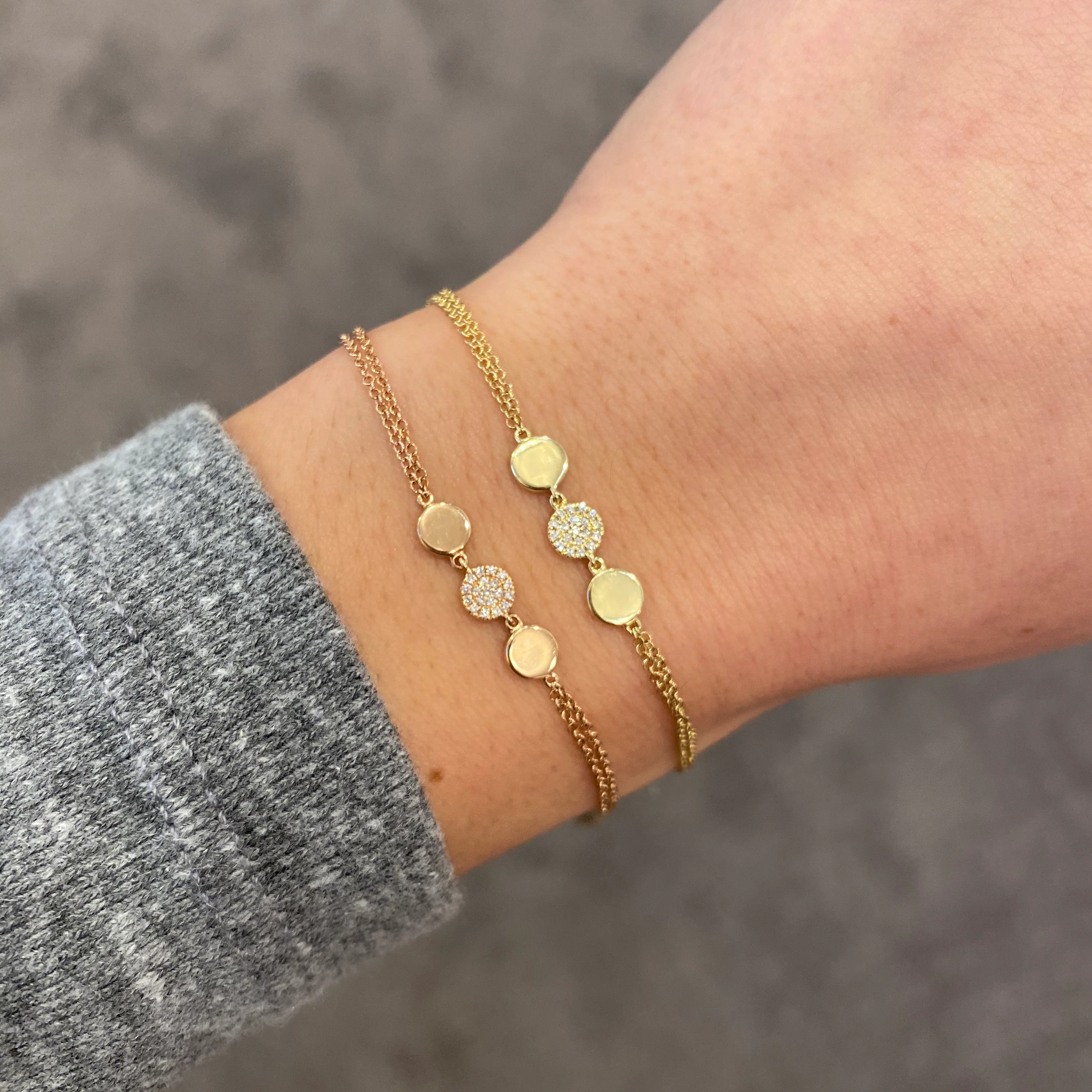 14K GOLD DIAMOND AMY BRACELET - Image 6