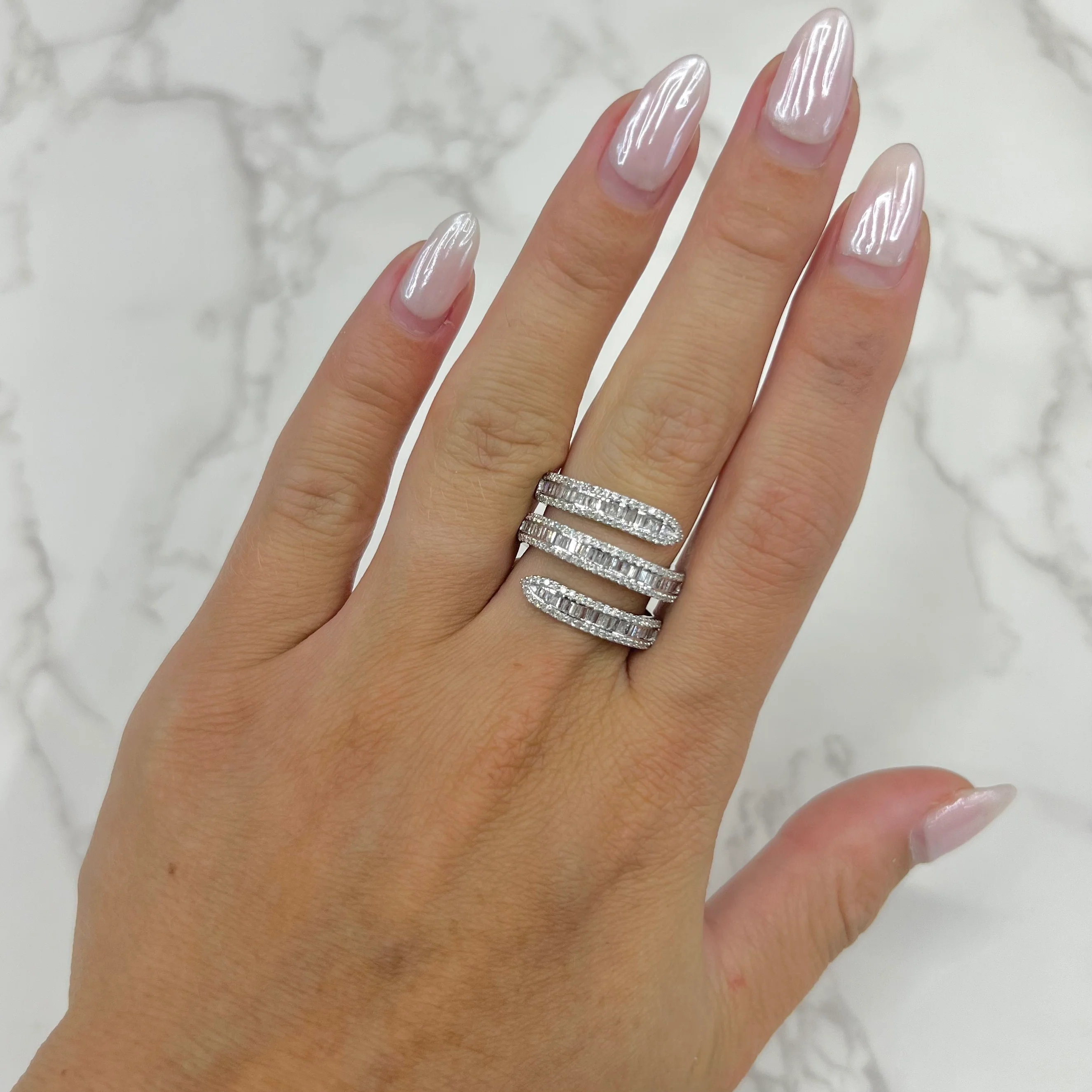 14K GOLD DIAMOND ARIANA RING - Image 3