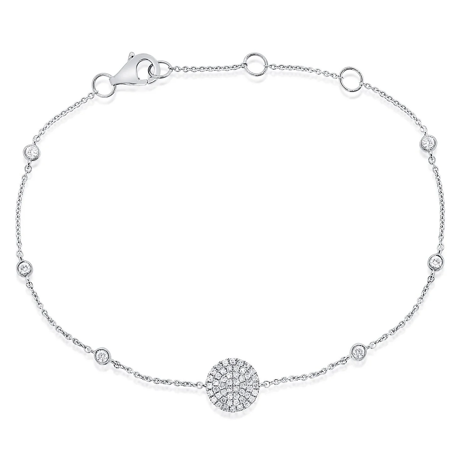 14K GOLD DIAMOND ARIELLA CIRCLE BRACELET