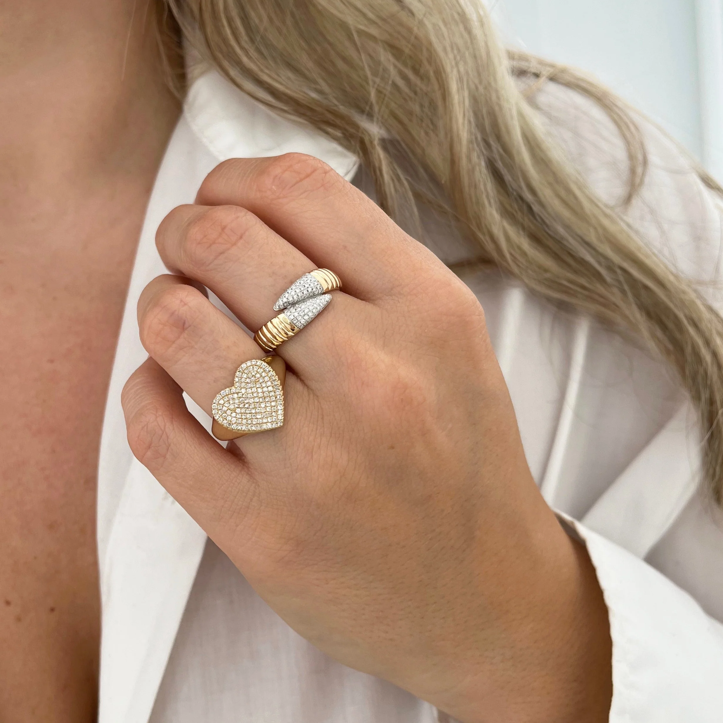 14K GOLD DIAMOND ARIELLA RING - Image 2