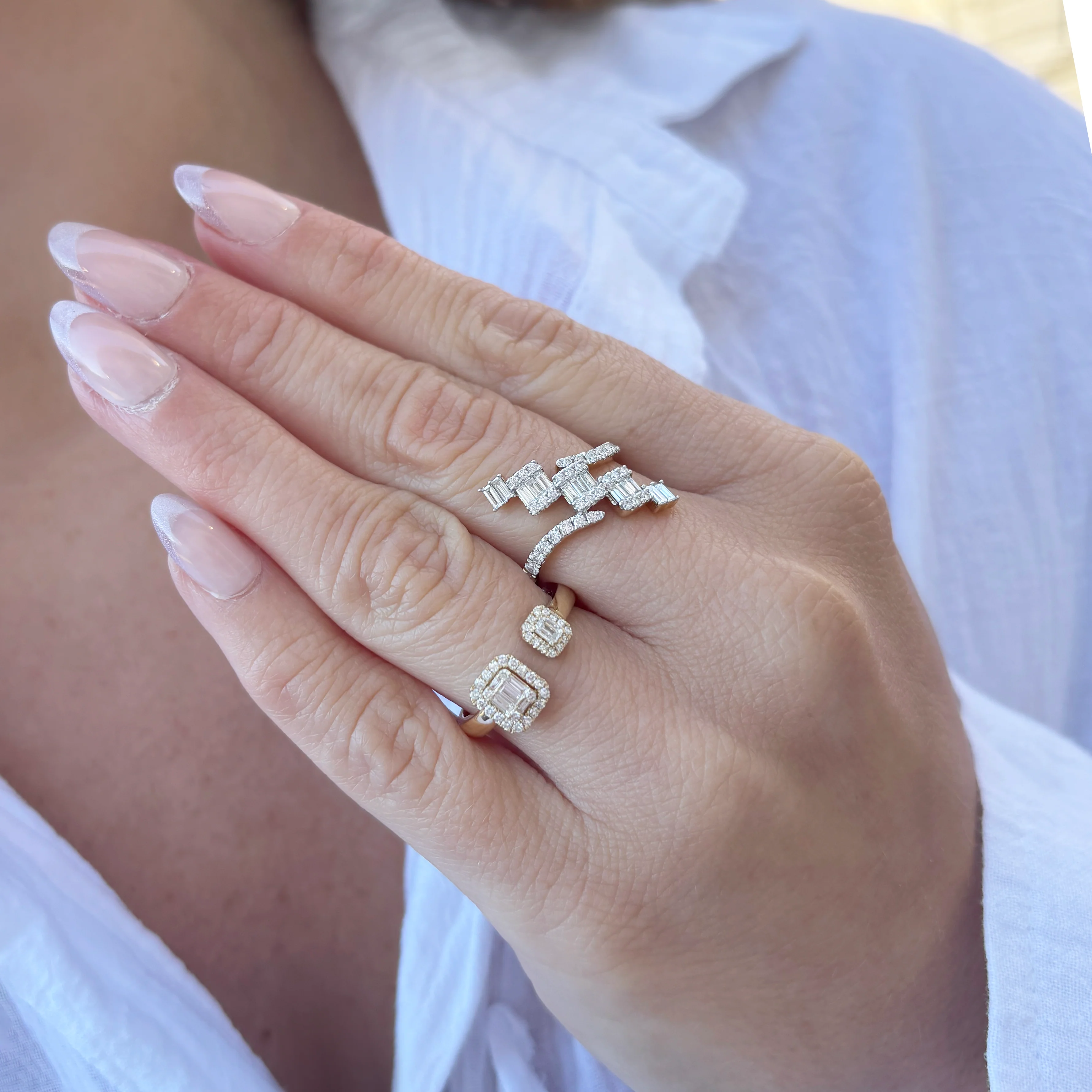 14K GOLD DIAMOND ASHLEE RING - Image 2
