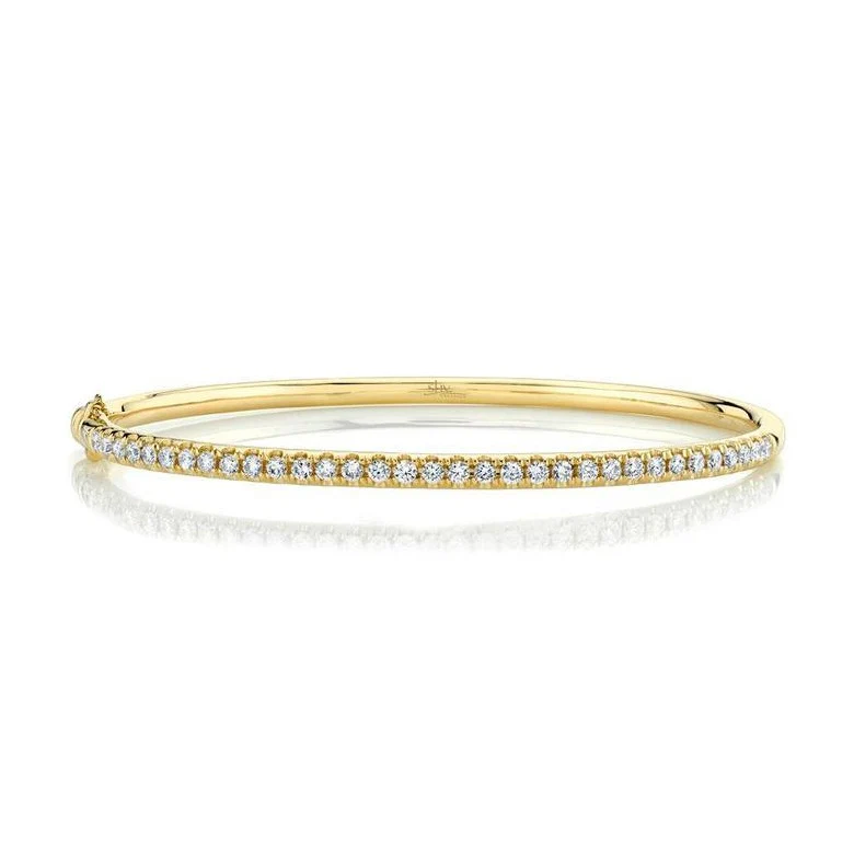 14K GOLD DIAMOND AUDREY BANGLE - Image 4