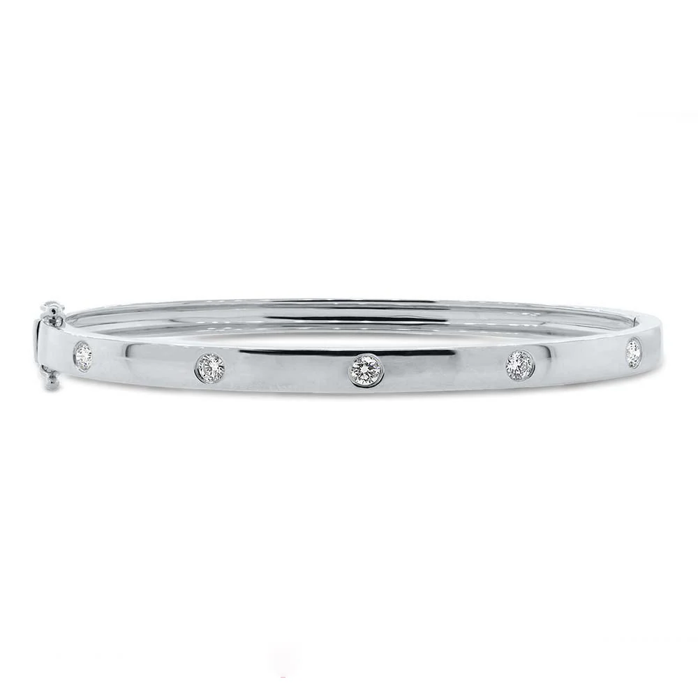 14K GOLD DIAMOND AVERY BANGLE - Image 3