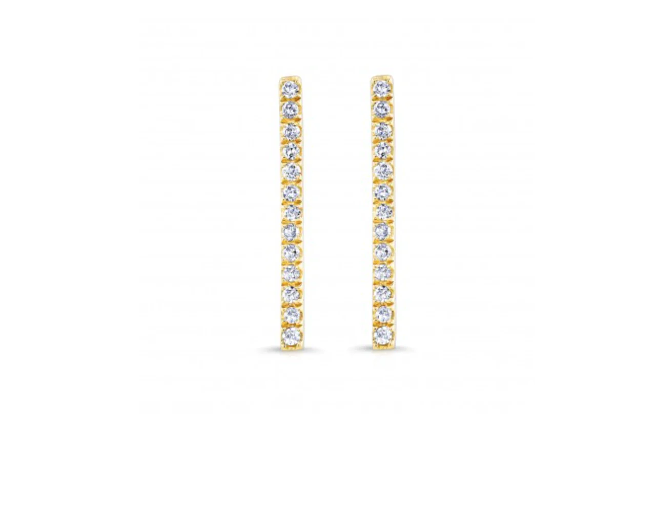 14K GOLD DIAMOND BAR CRAWLERS - Image 3