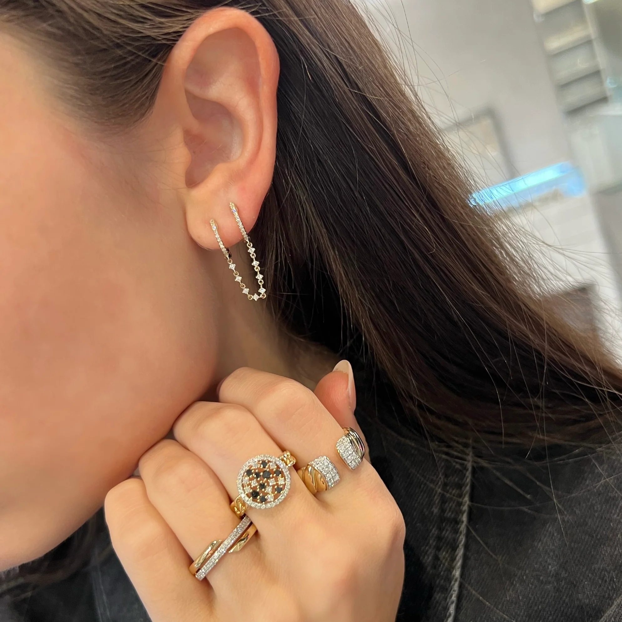14K GOLD DIAMOND BETH RING - Image 3