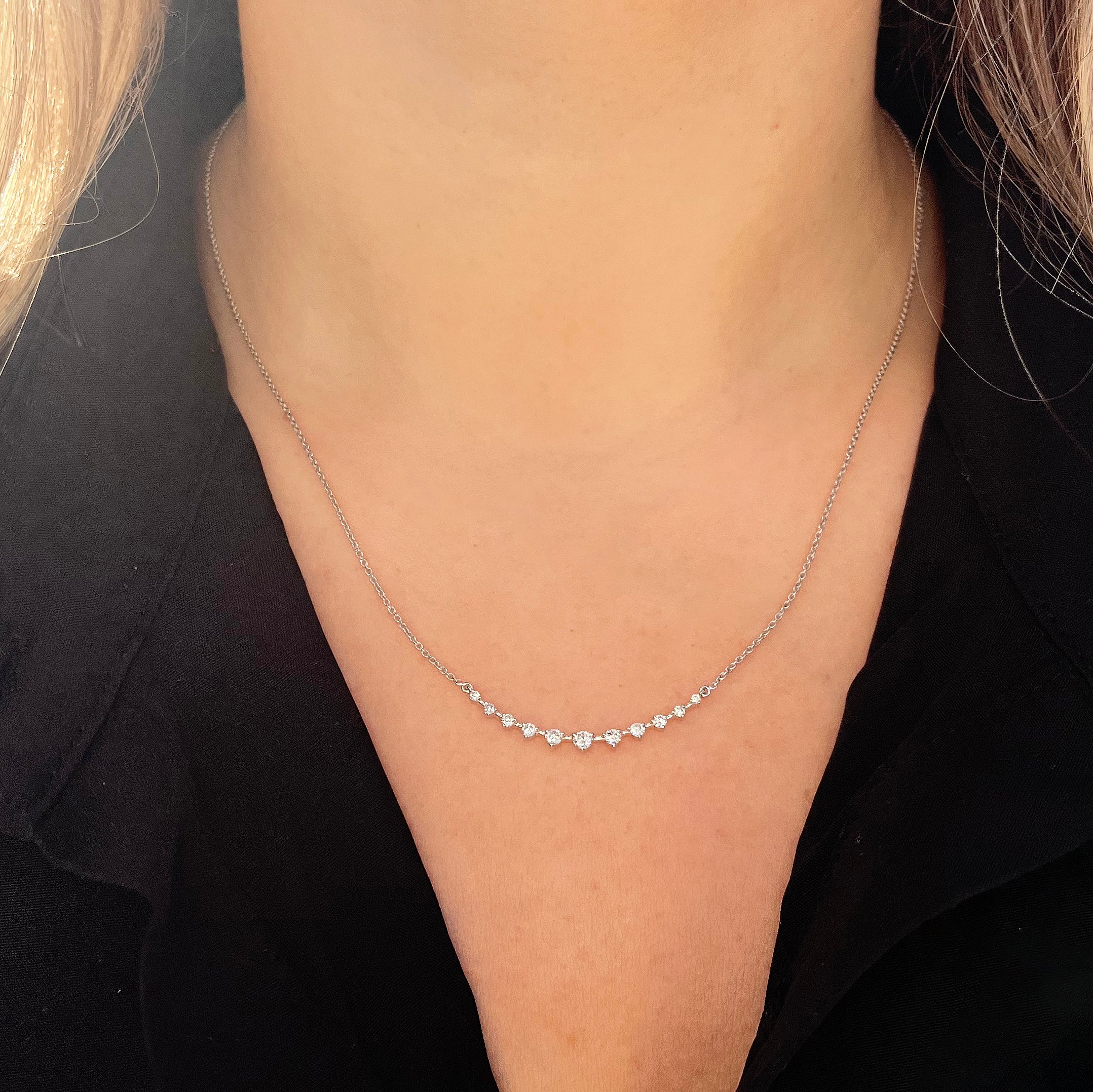 14K GOLD DIAMOND BETTY NECKLACE - Image 2