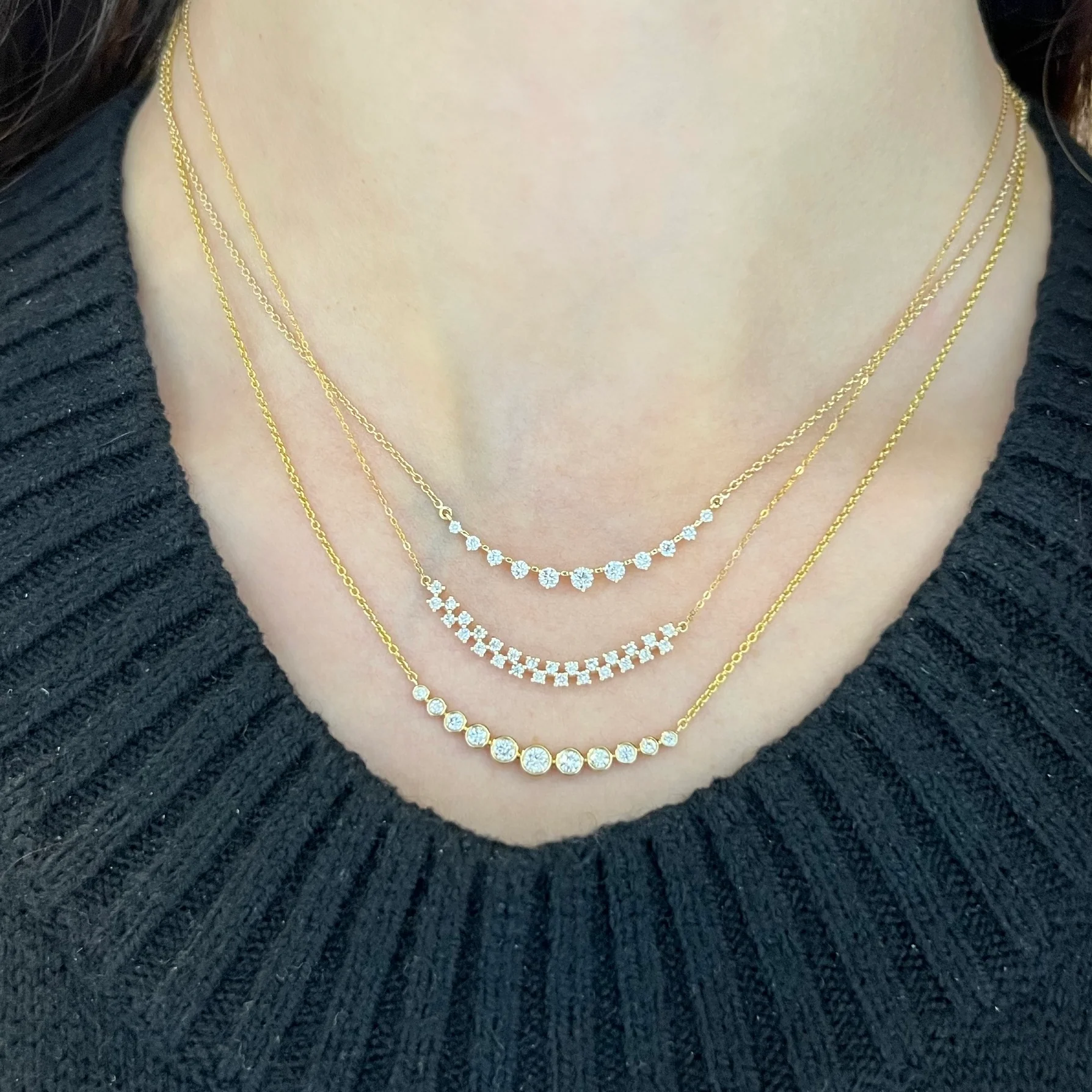 14K GOLD DIAMOND BETTY NECKLACE - Image 4