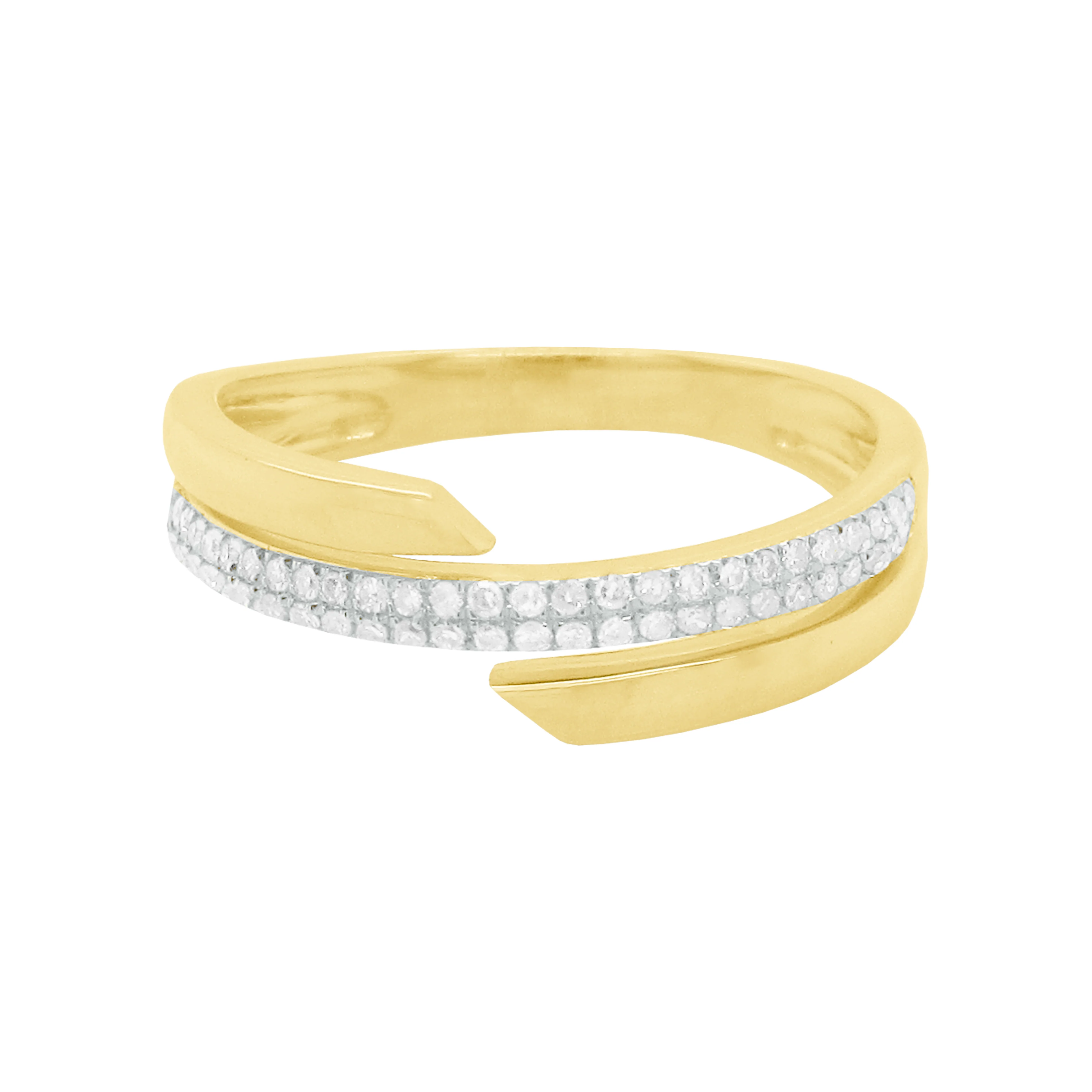 14K GOLD DIAMOND BIANCA RING