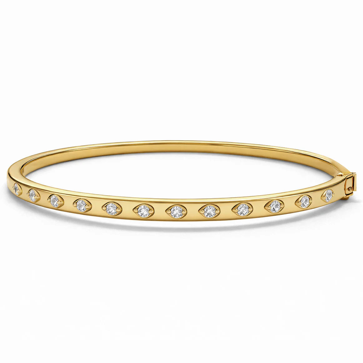 14K GOLD DIAMOND BRIDGET BANGLE