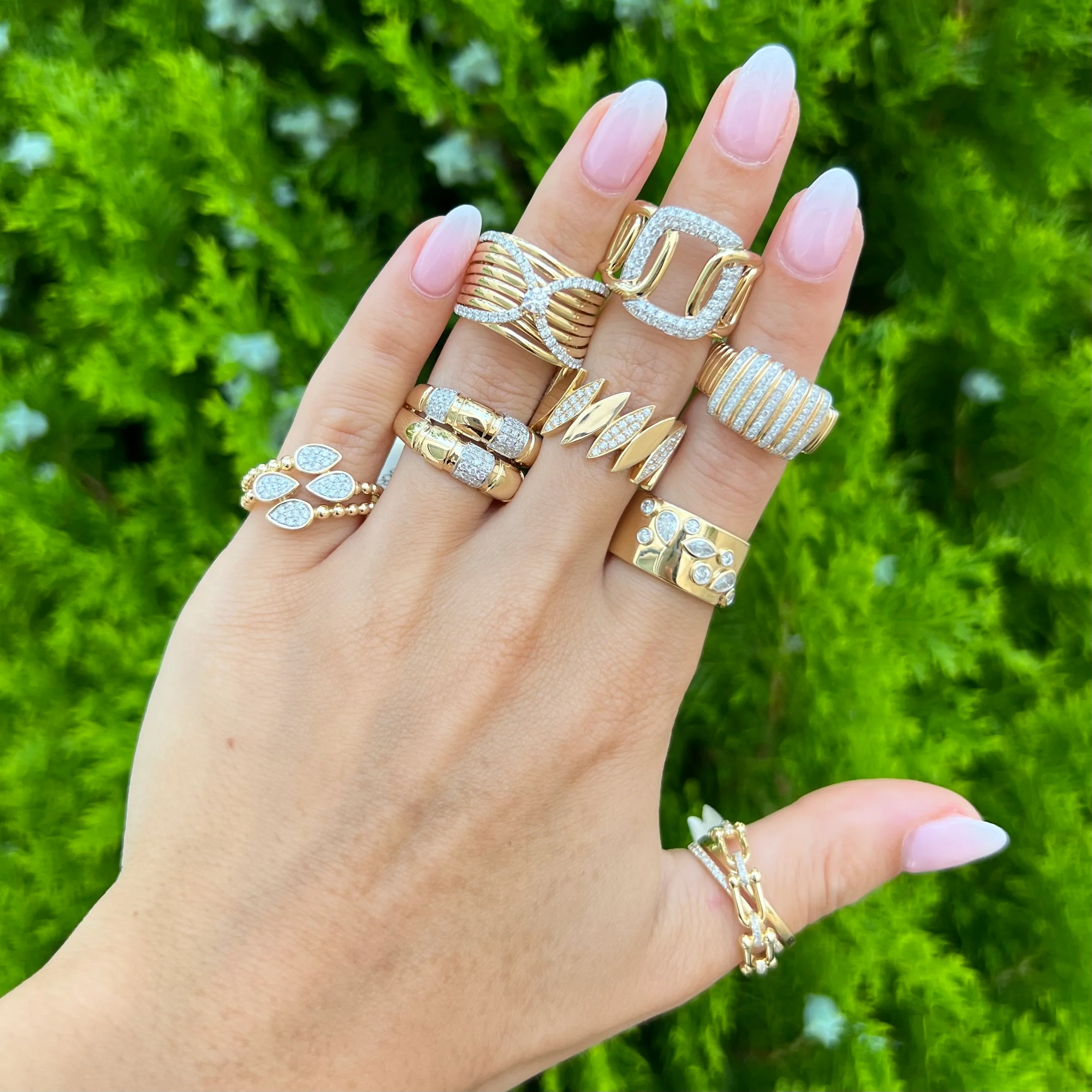 14K GOLD DIAMOND BRIELLE RING - Image 2
