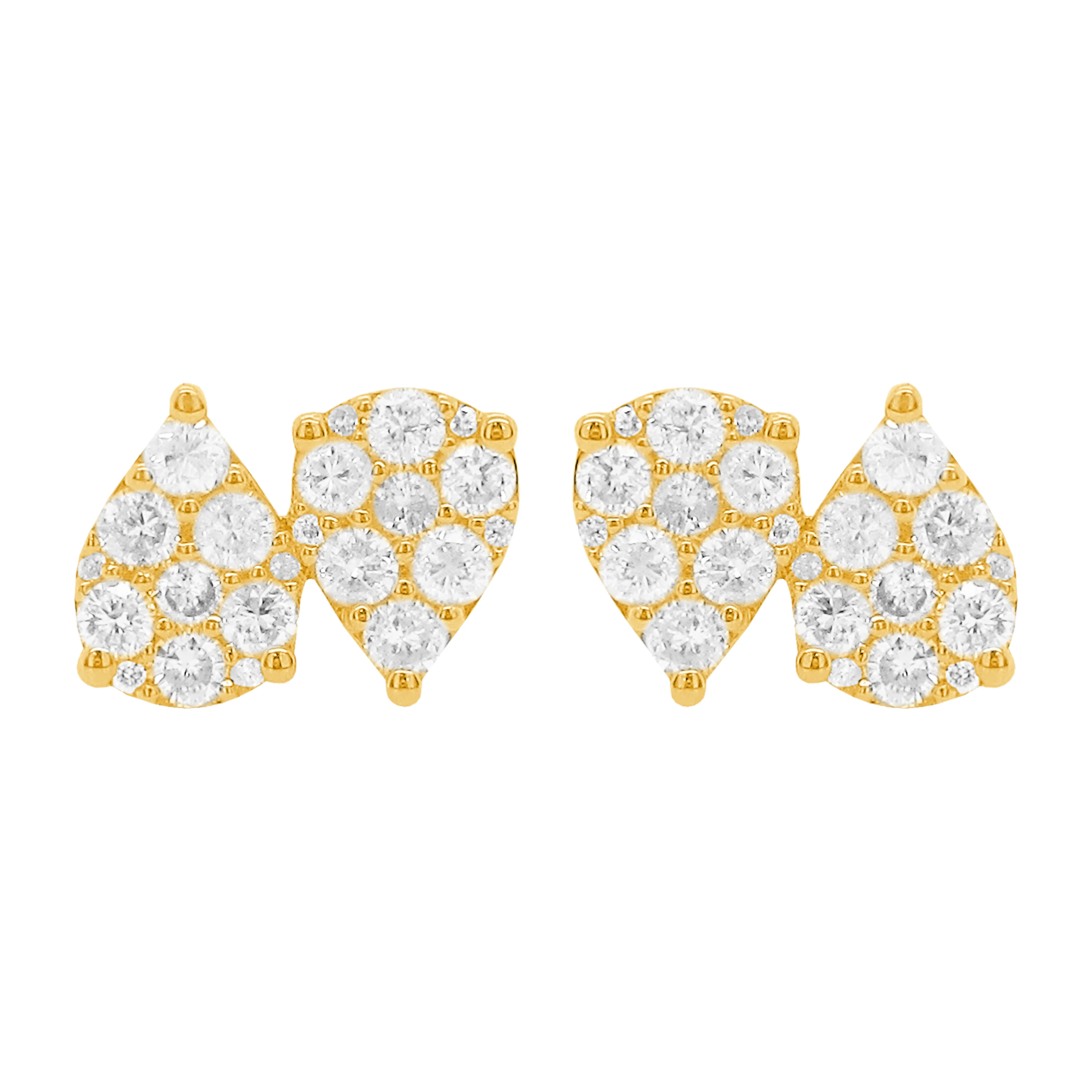 14K GOLD DIAMOND BRYNN STUDS