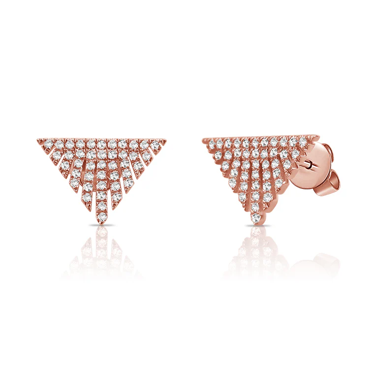 14K GOLD DIAMOND CALLIE STUDS