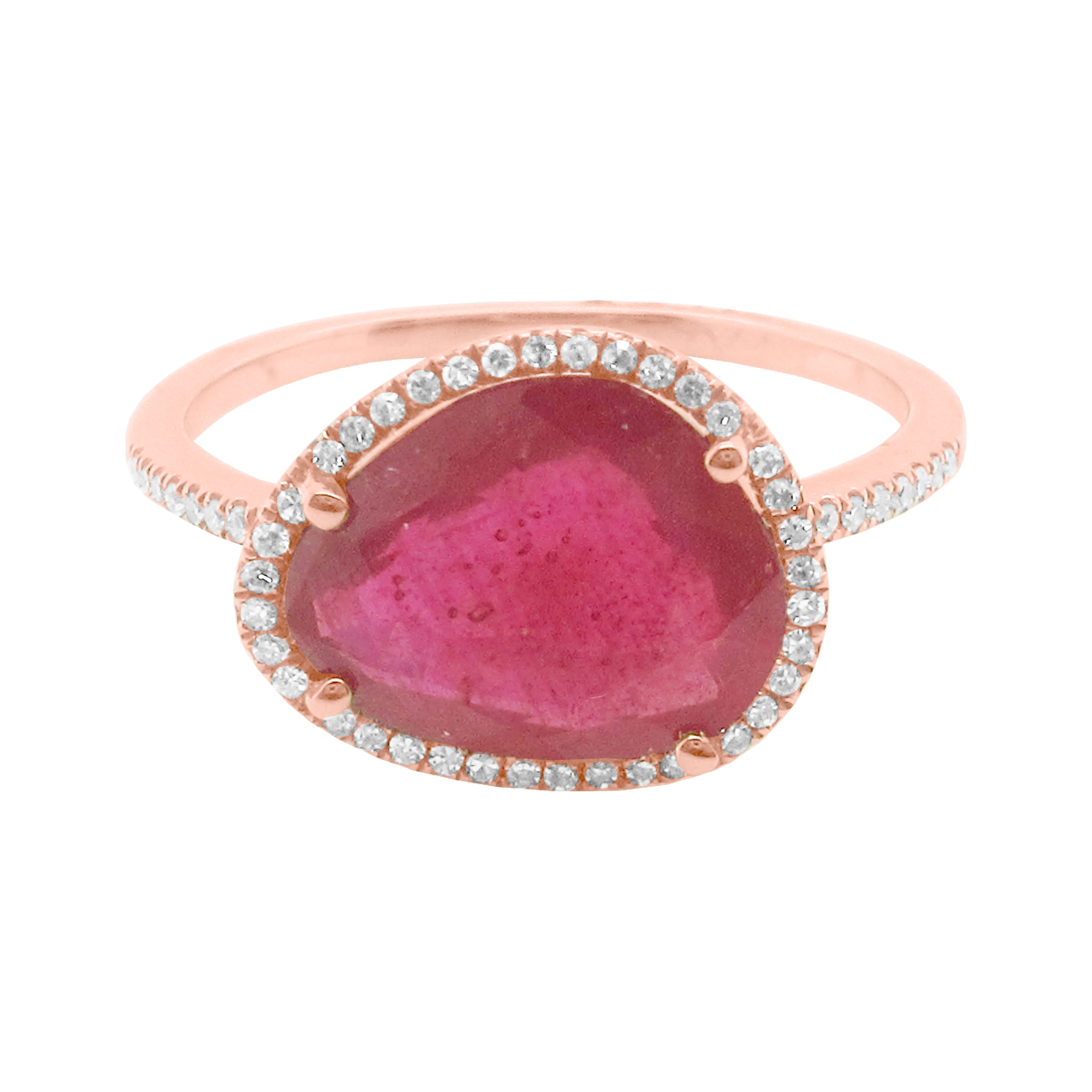 14K GOLD DIAMOND CARA RUBY RING - Image 3