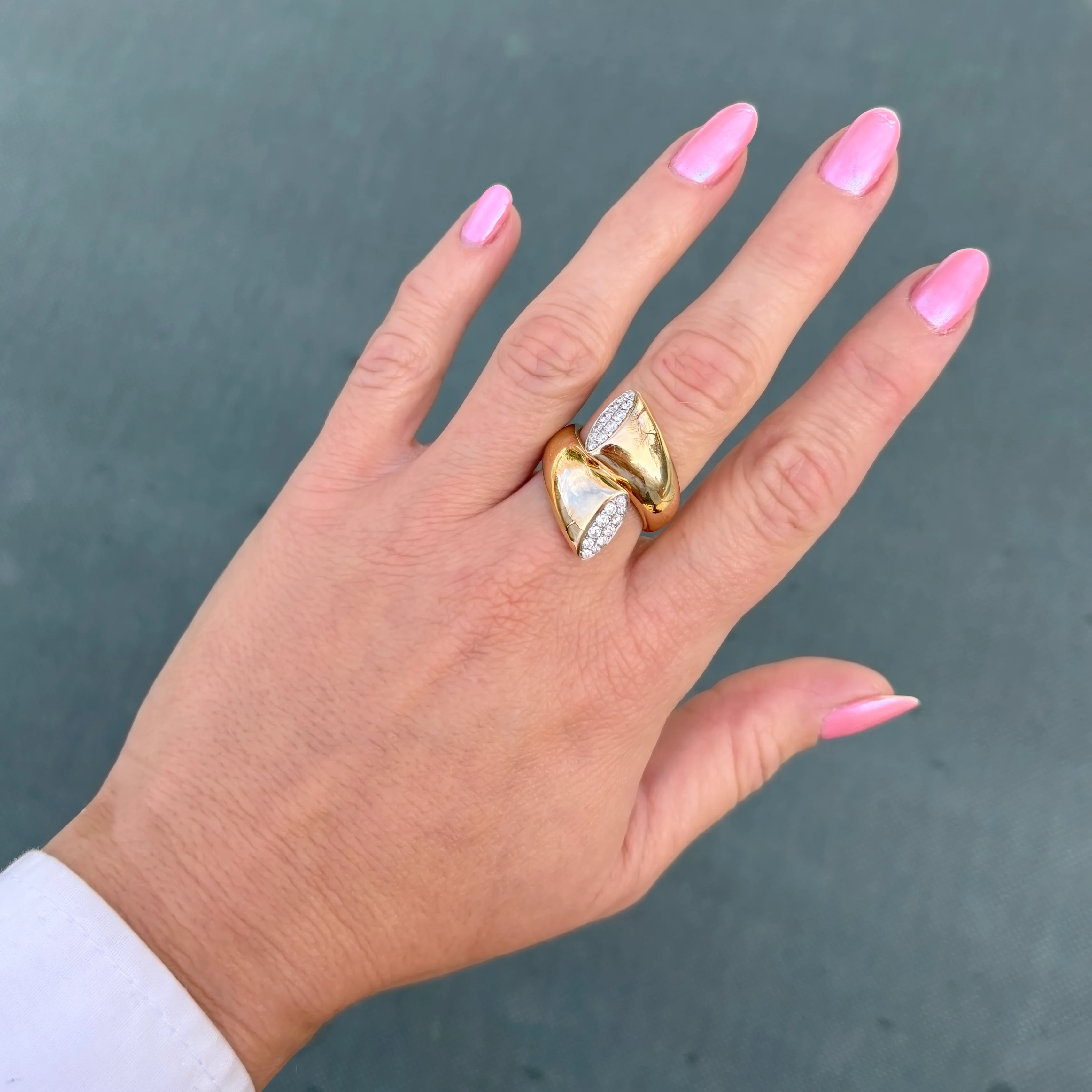14K GOLD DIAMOND CECILIA RING