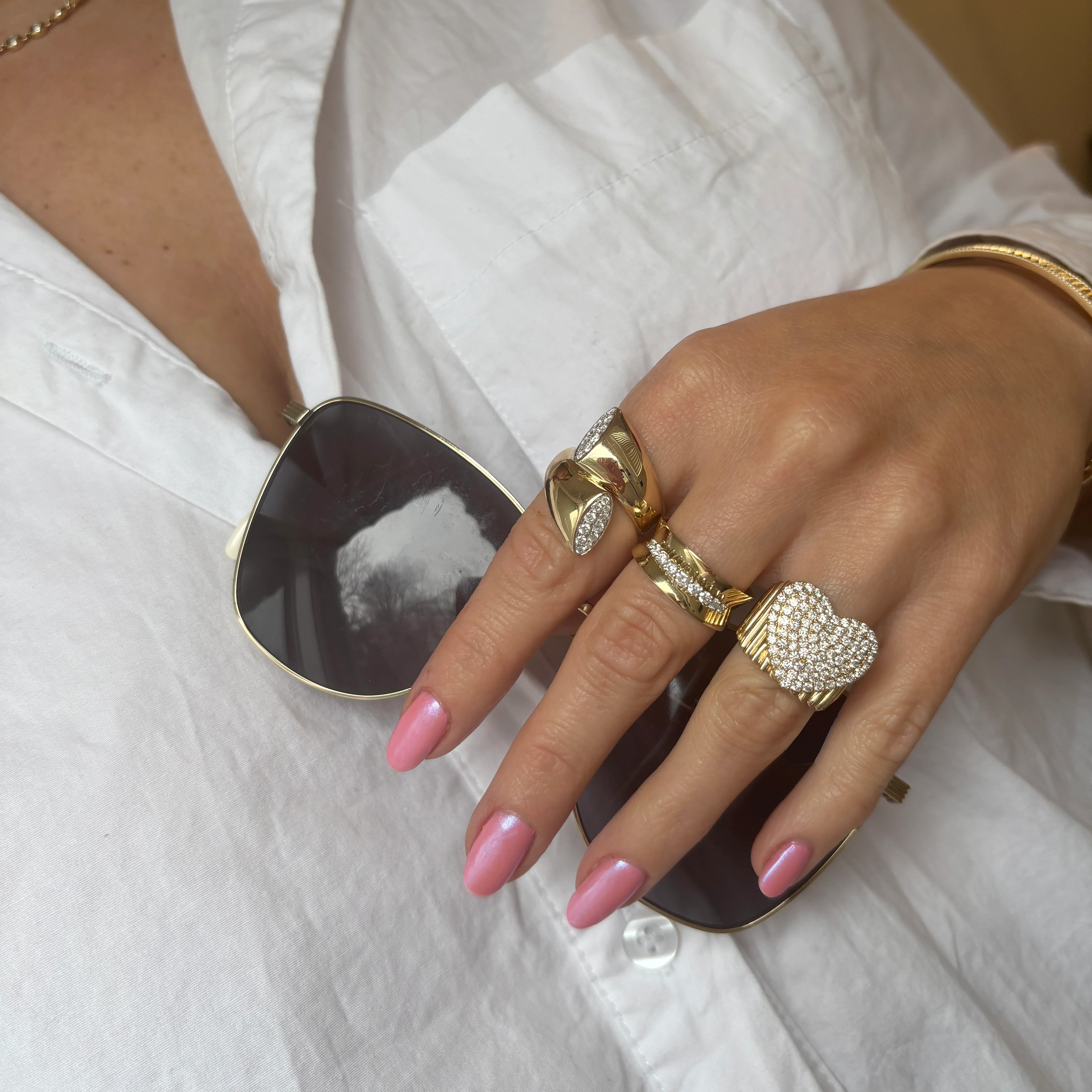 14K GOLD DIAMOND CECILIA RING - Image 2