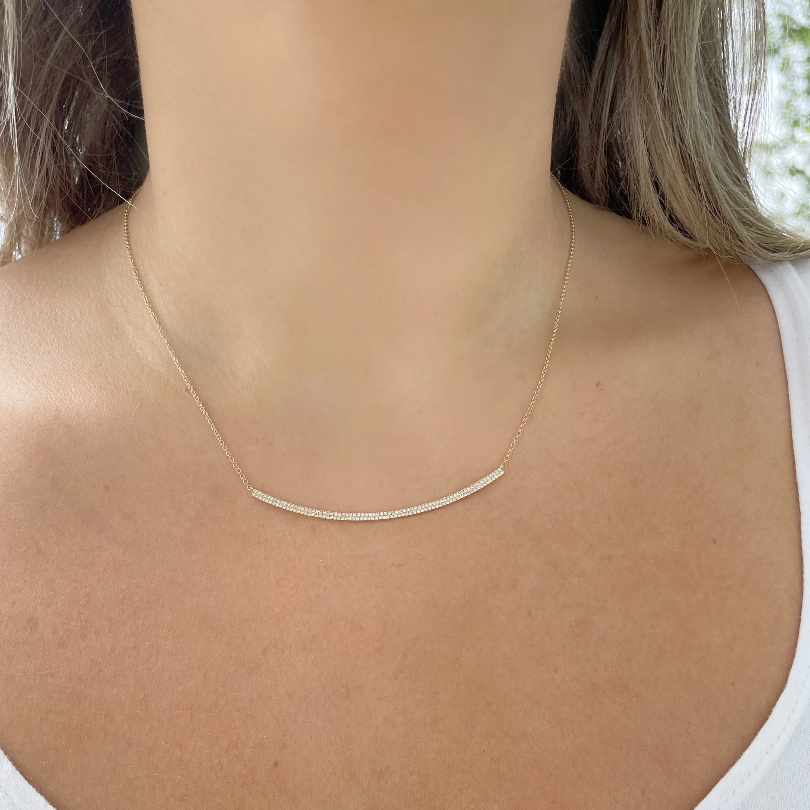 14K GOLD DIAMOND CELESTE NECKLACE - Image 4