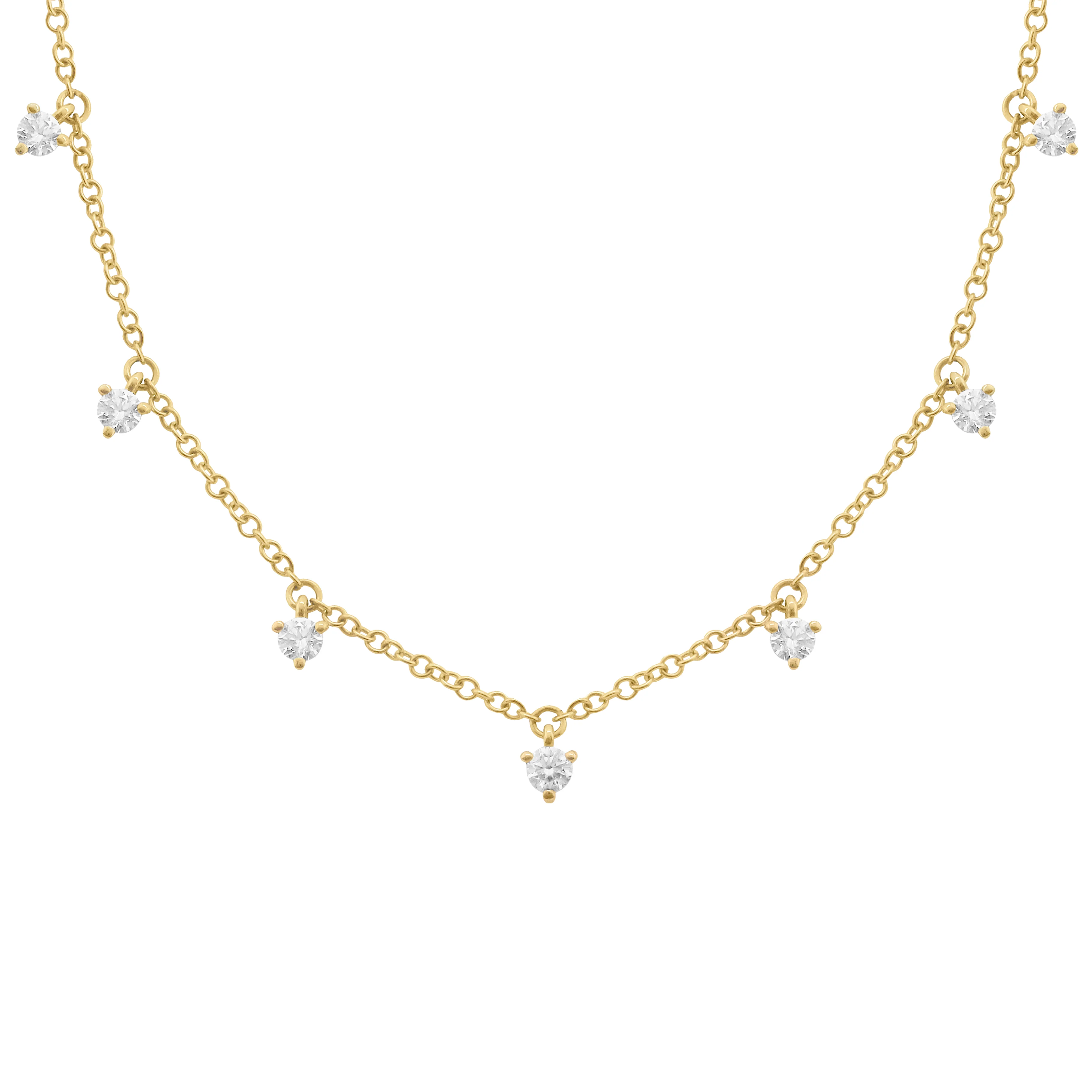 14K GOLD DIAMOND CHARLIE NECKLACE - Image 3