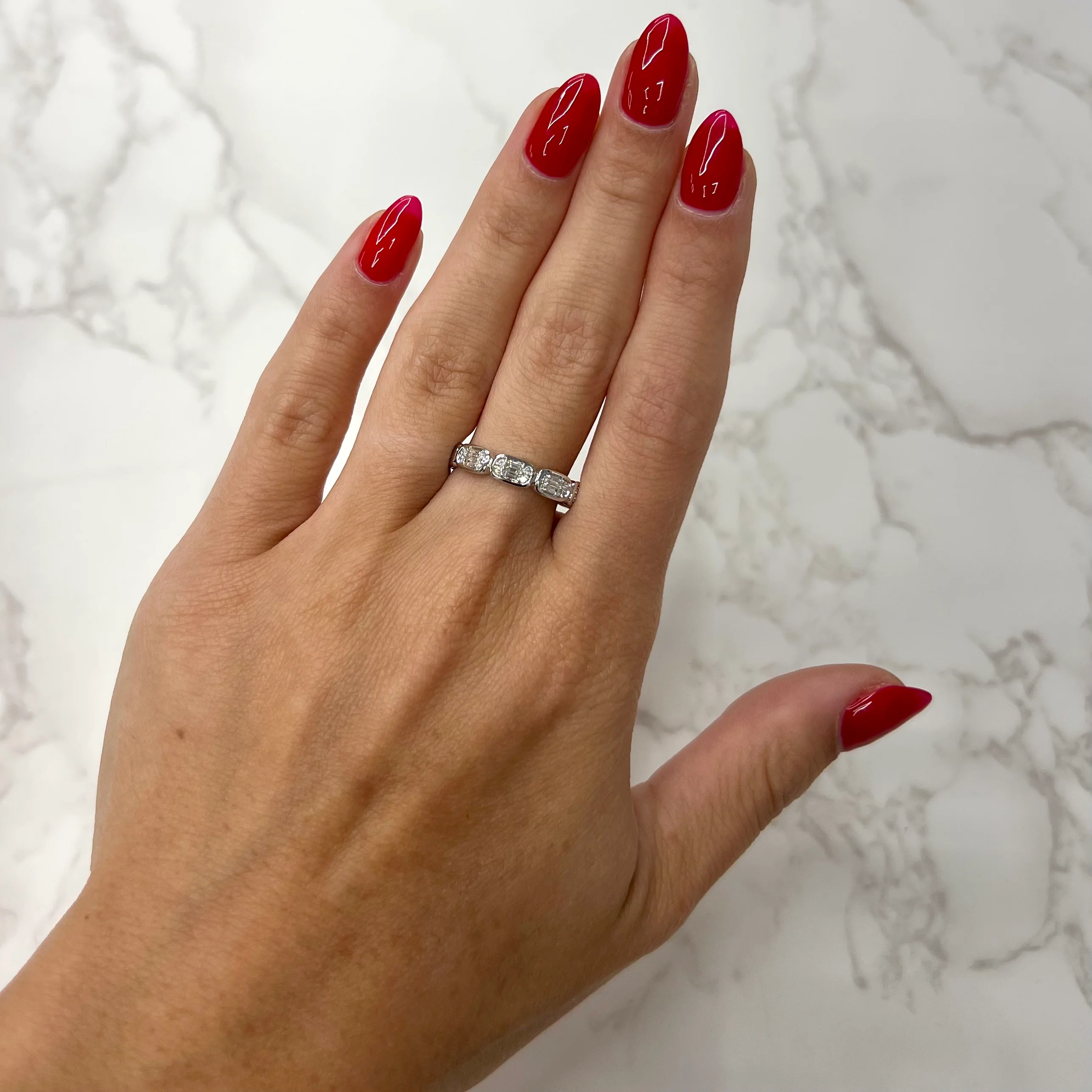 14K GOLD DIAMOND CHER RING - Image 10