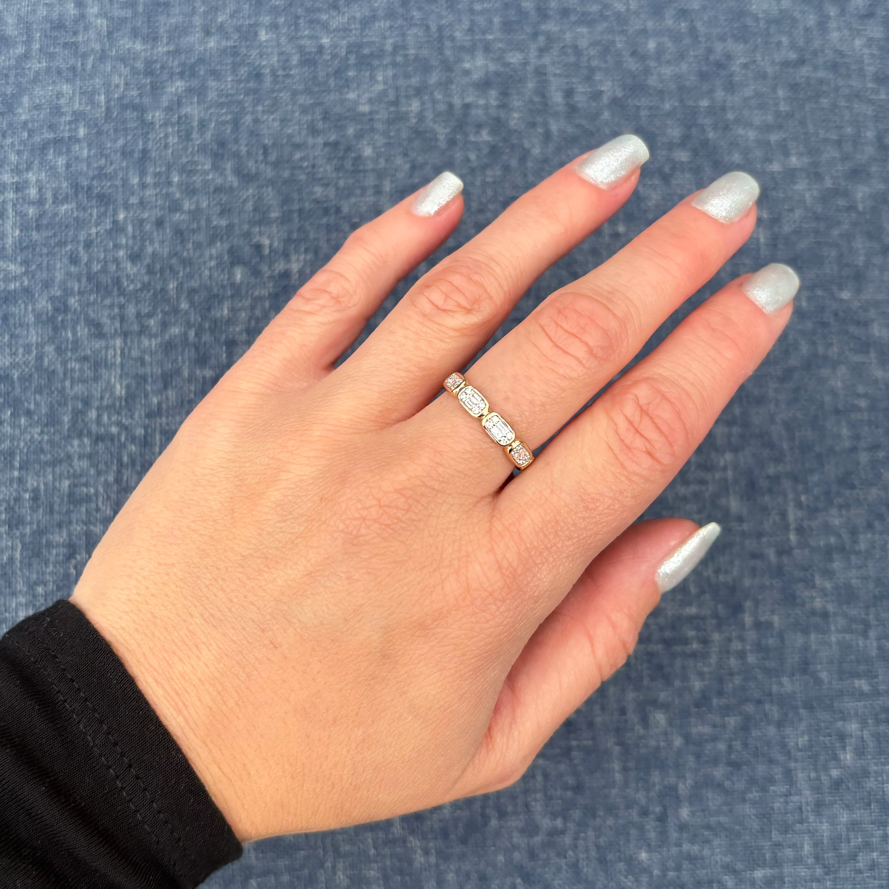 14K GOLD DIAMOND CHER RING - Image 5