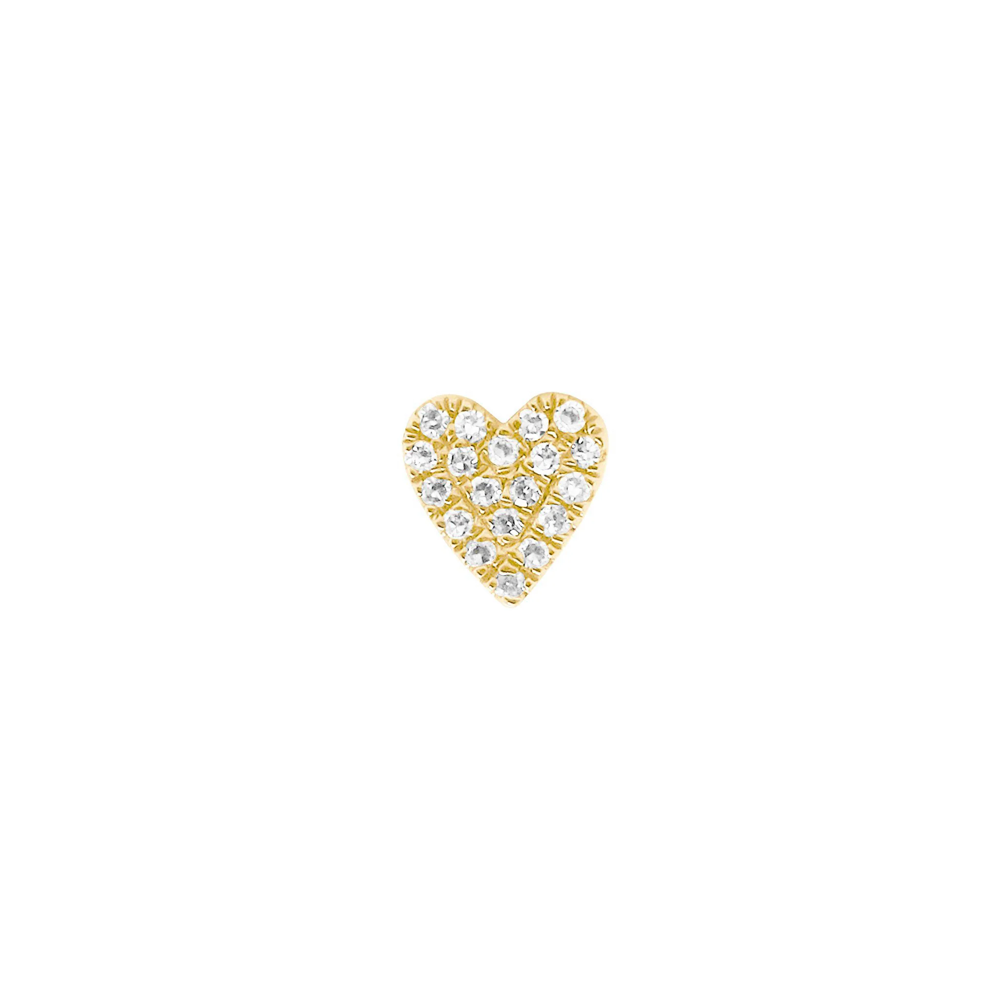 14K GOLD DIAMOND COCO HEART STUDS - Image 7
