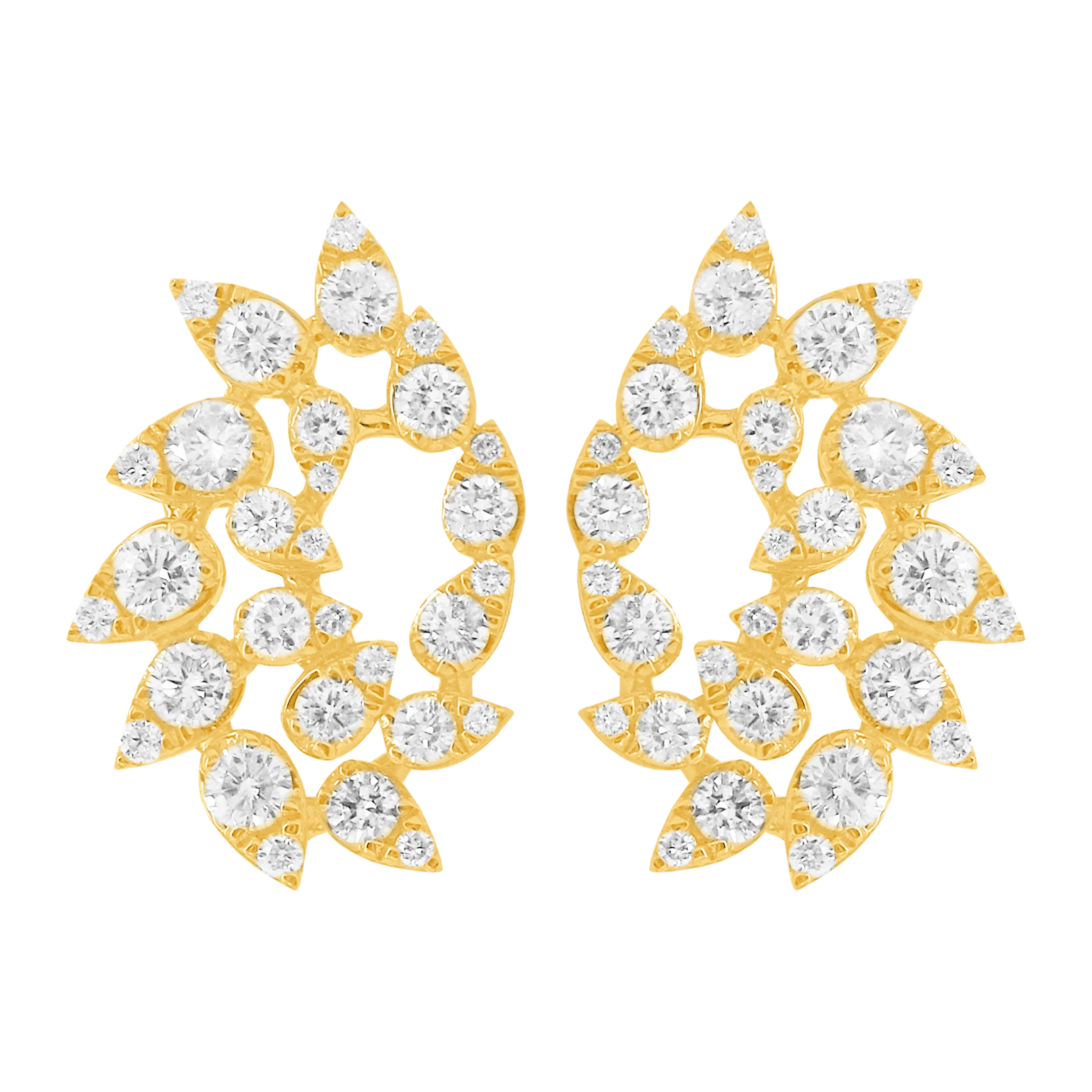 14K GOLD DIAMOND CORY EARRINGS