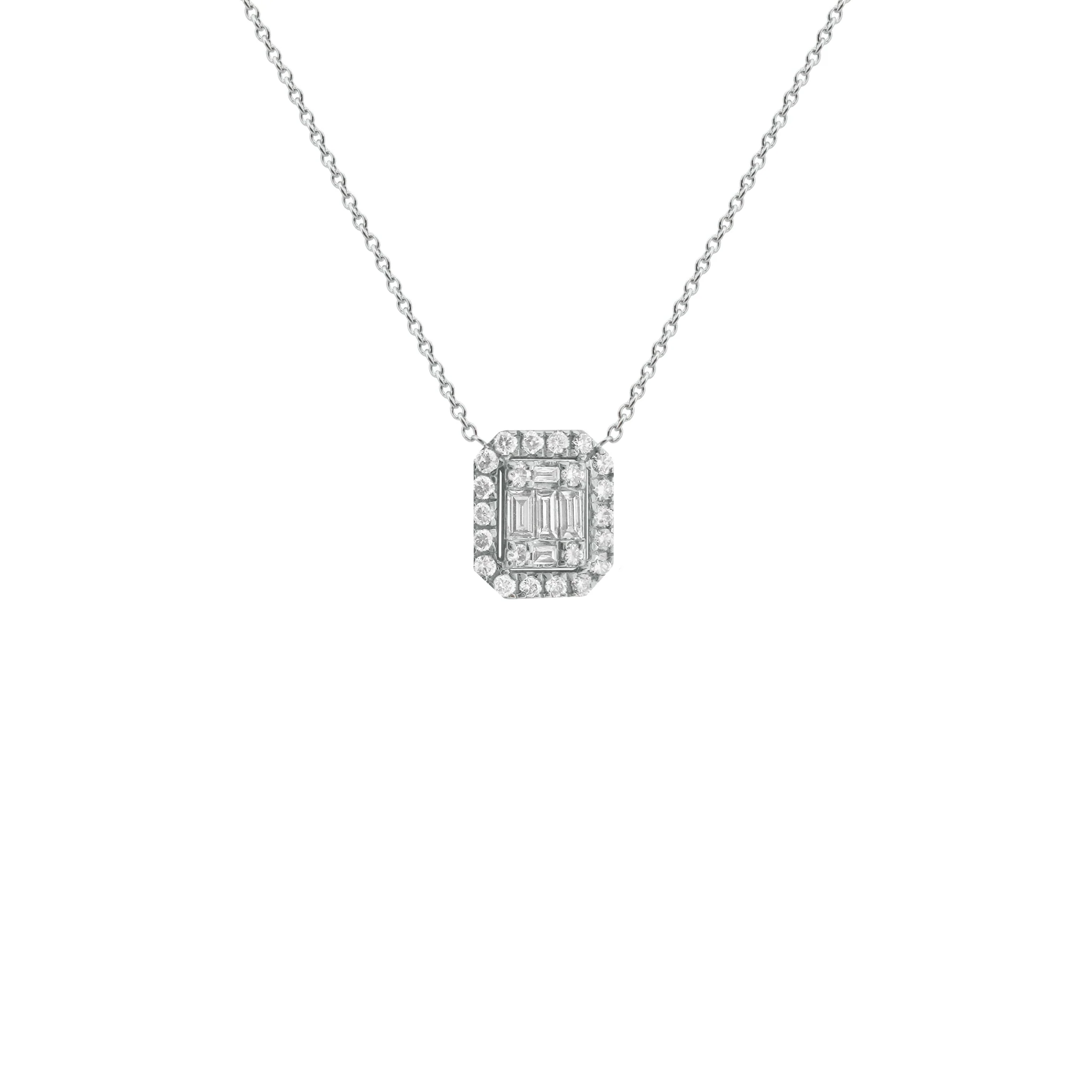 14K GOLD DIAMOND COVE NECKLACE - Image 3
