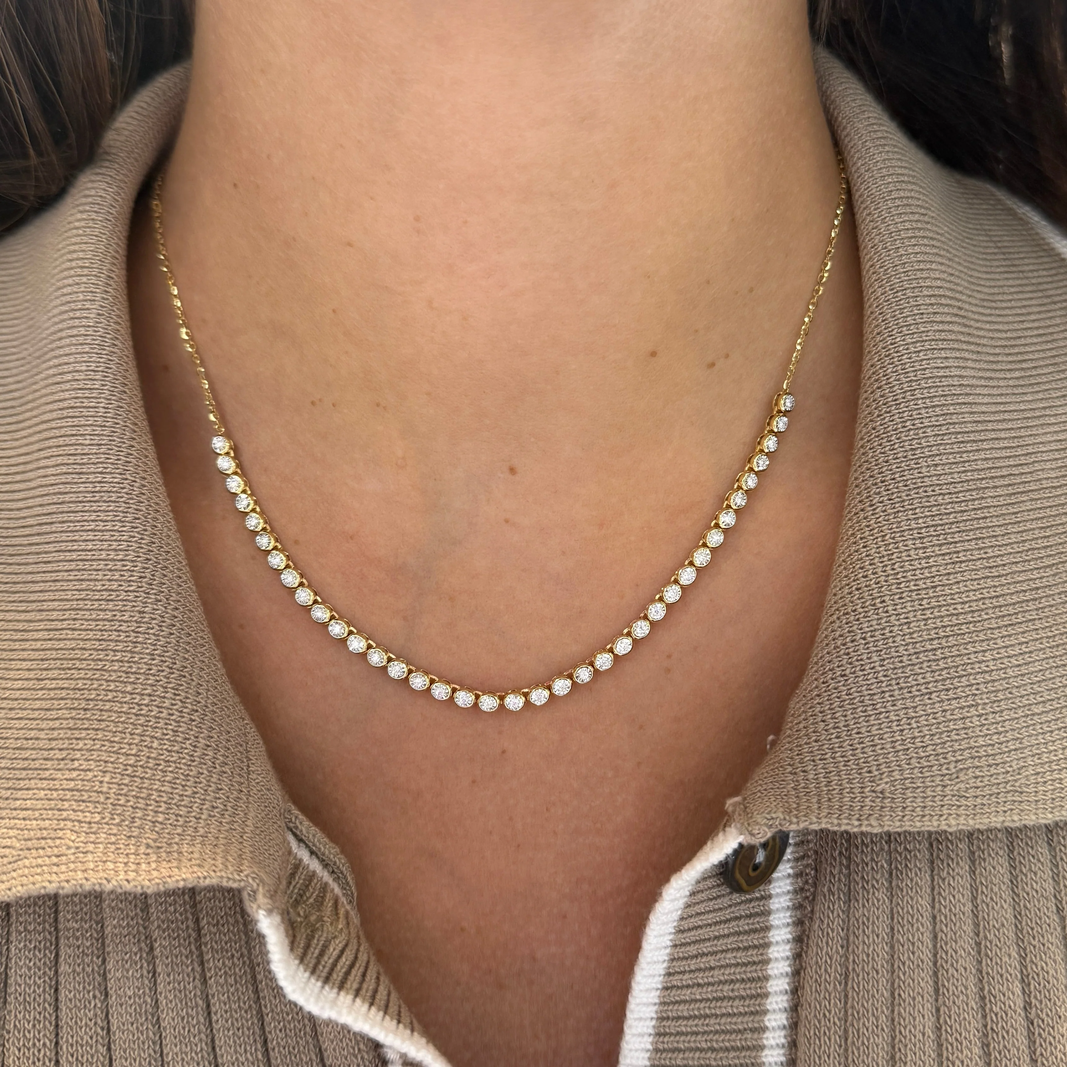 14K GOLD DIAMOND DANI NECKLACE - Image 2