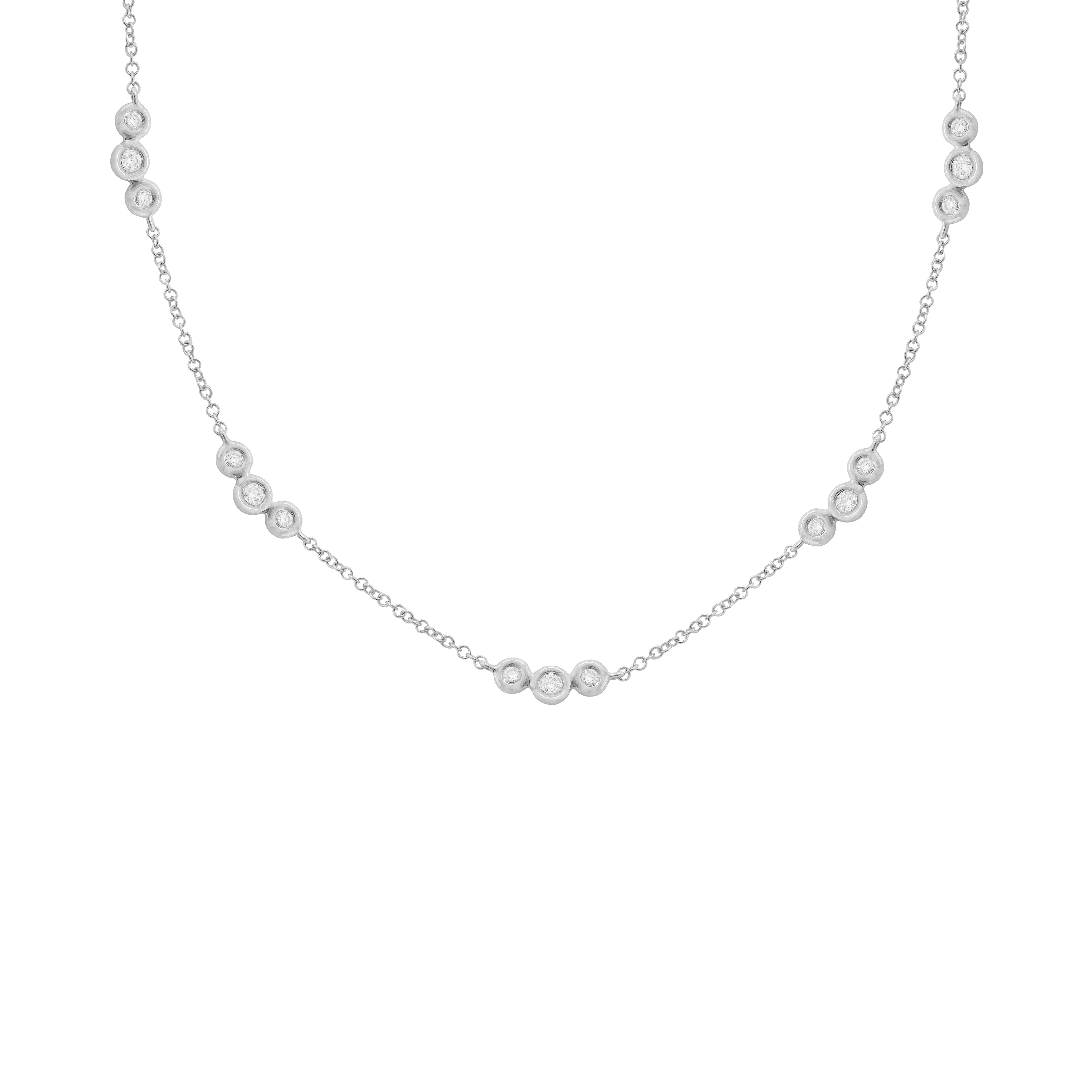 14K GOLD DIAMOND DEMI NECKLACE - Image 3