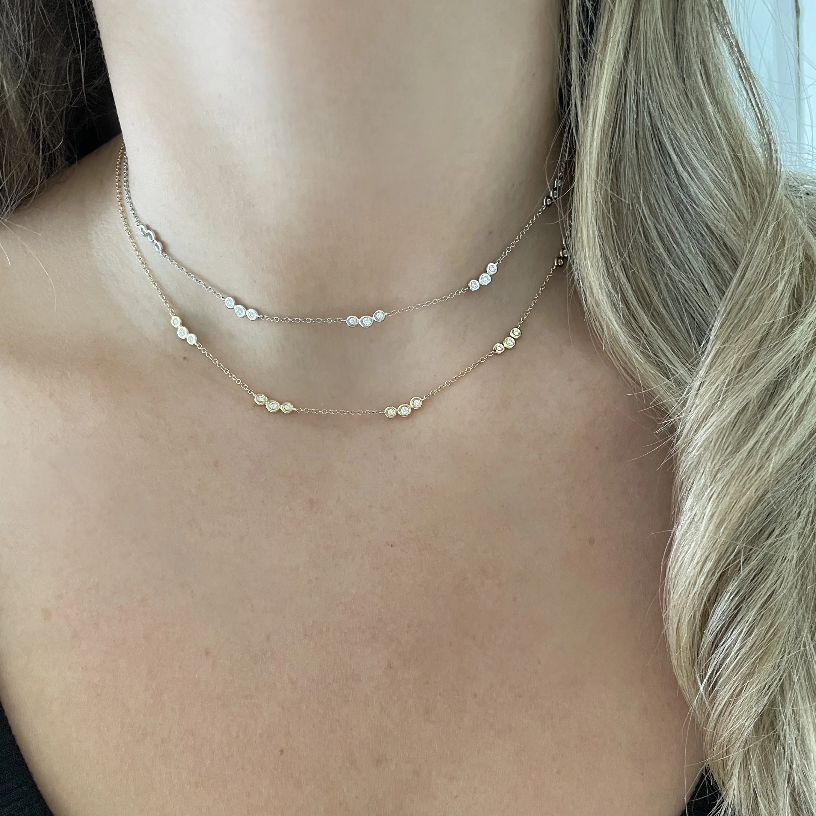 14K GOLD DIAMOND DEMI NECKLACE - Image 4