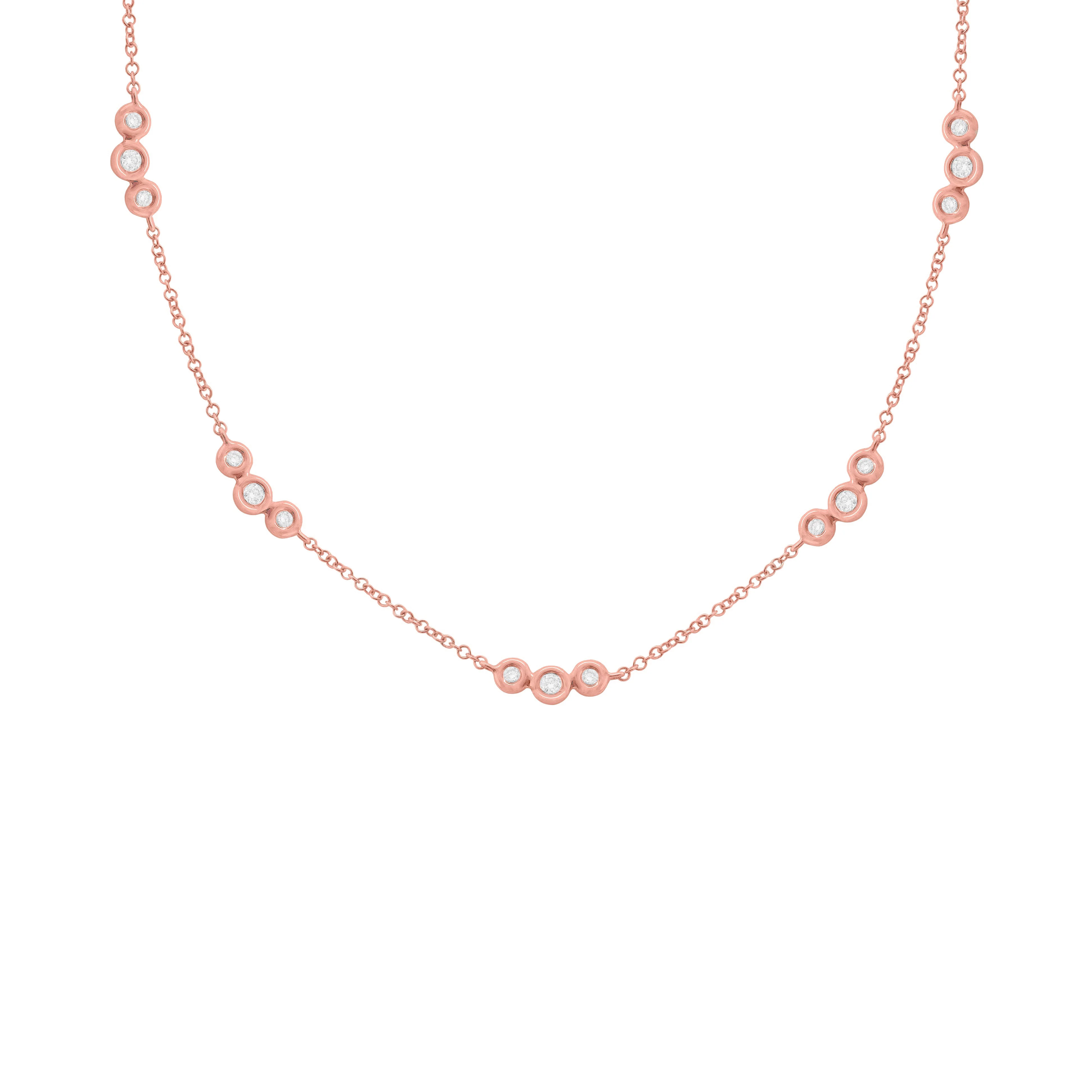 14K GOLD DIAMOND DEMI NECKLACE - Image 5
