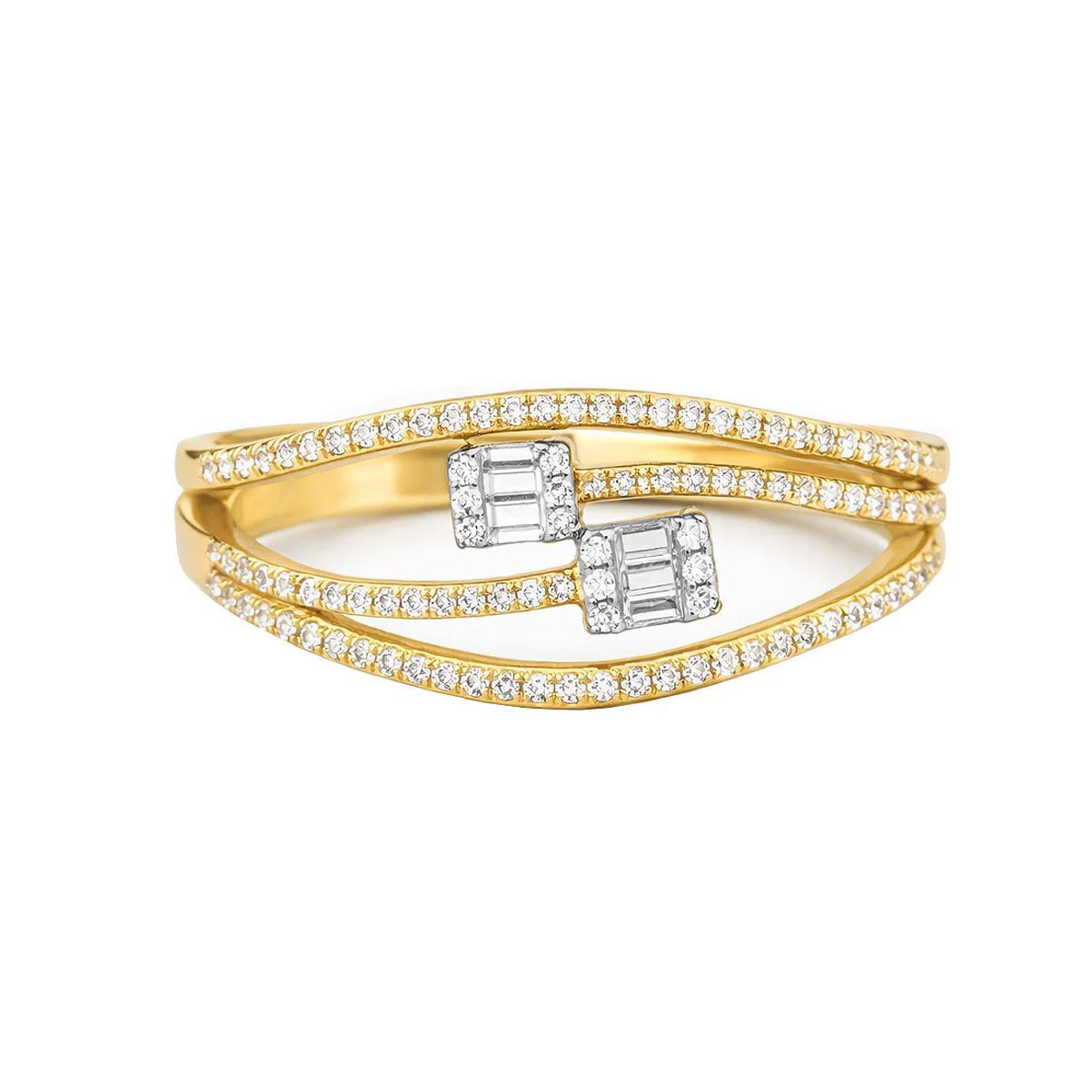 14K GOLD DIAMOND DEVIN RING