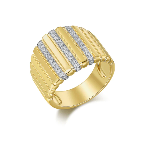 14K GOLD DIAMOND DIANA RING - Image 2