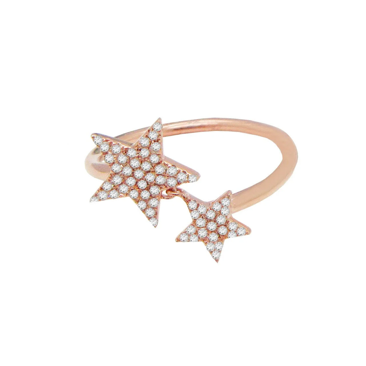 14K GOLD DIAMOND EDEN STAR RING - Image 2