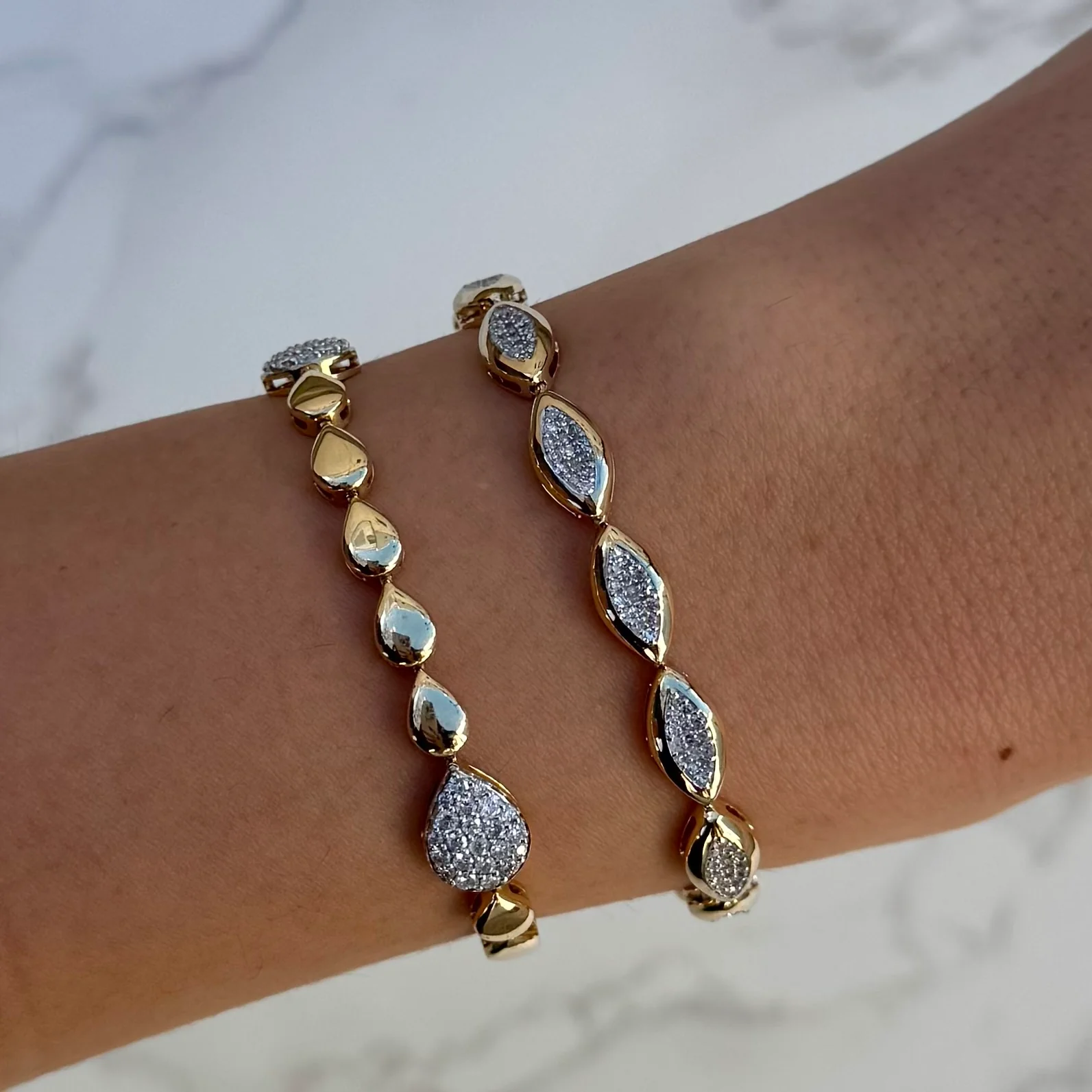 14K GOLD DIAMOND EMILY BRACELET - Image 2