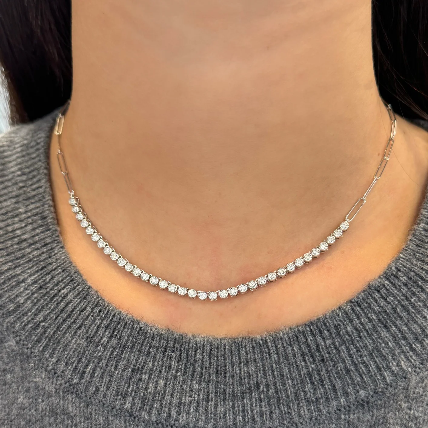 14K GOLD DIAMOND EMILY NECKLACE - Image 3